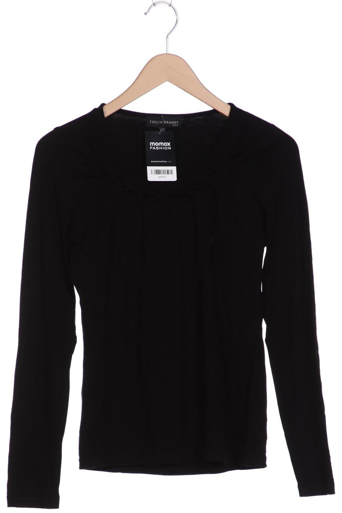 

Evelin Brandt Berlin Damen Langarmshirt, schwarz, Gr. 40