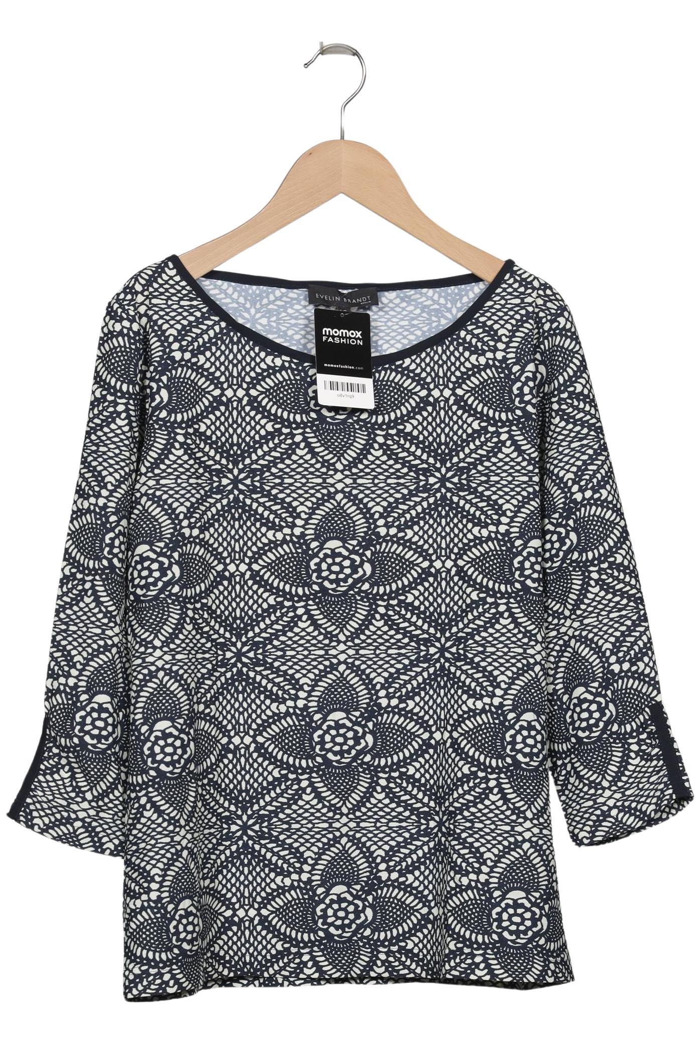 

Evelin Brandt Berlin Damen Langarmshirt, marineblau, Gr. 42