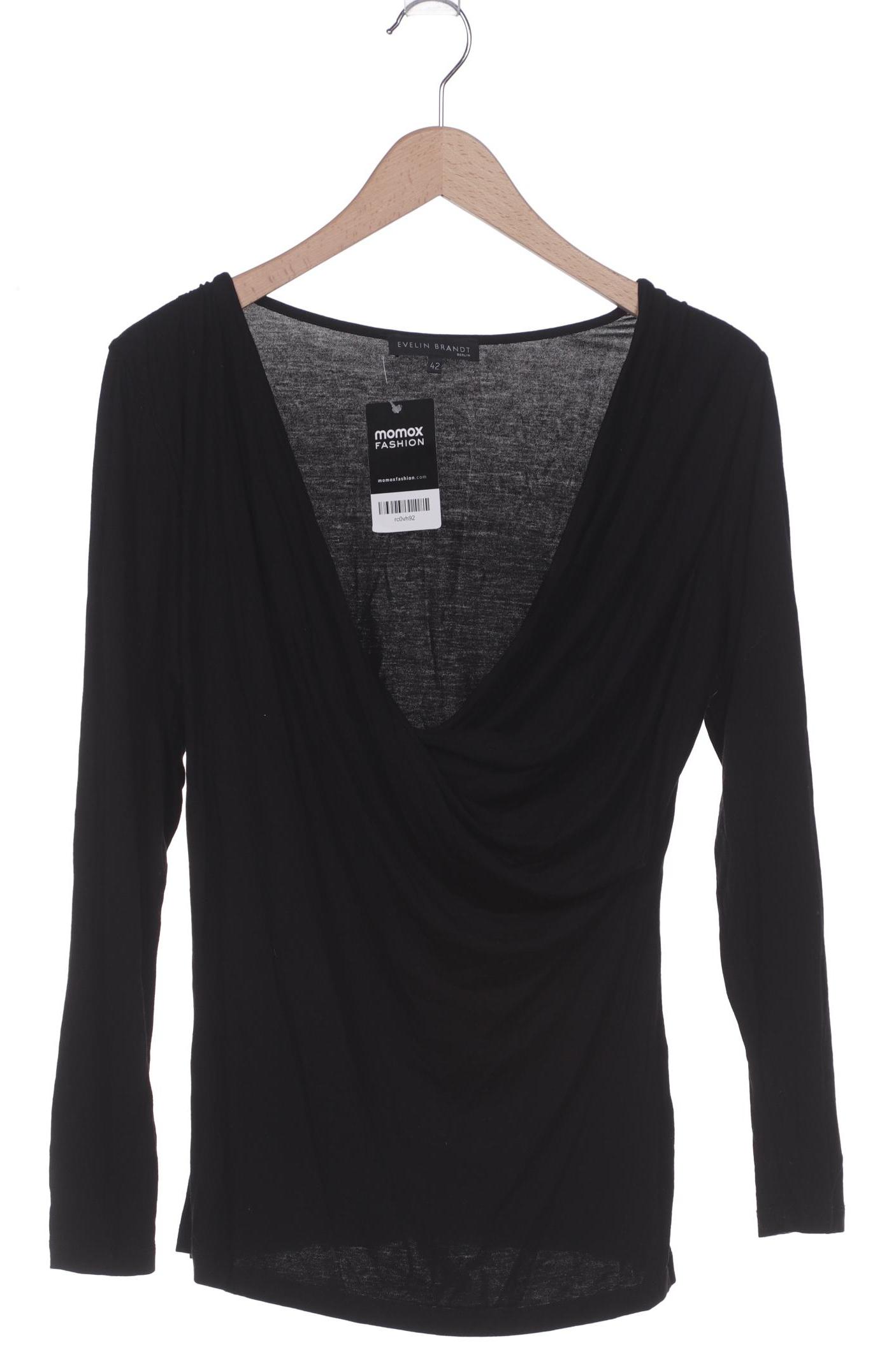 

Evelin Brandt Berlin Damen Langarmshirt, schwarz, Gr. 42