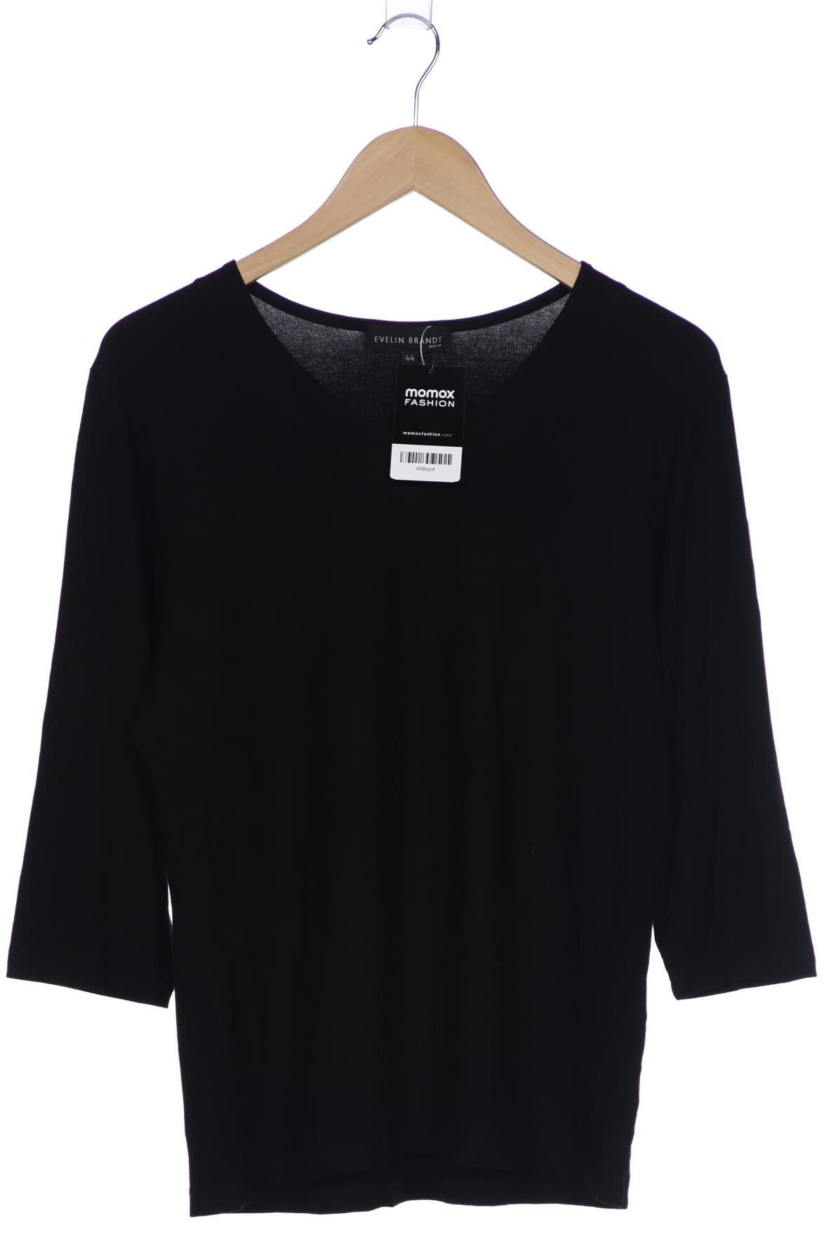 

Evelin Brandt Berlin Damen Langarmshirt, schwarz, Gr. 44