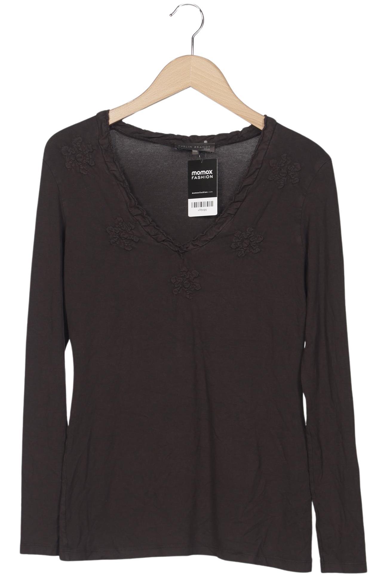 

Evelin Brandt Berlin Damen Langarmshirt, braun, Gr. 38