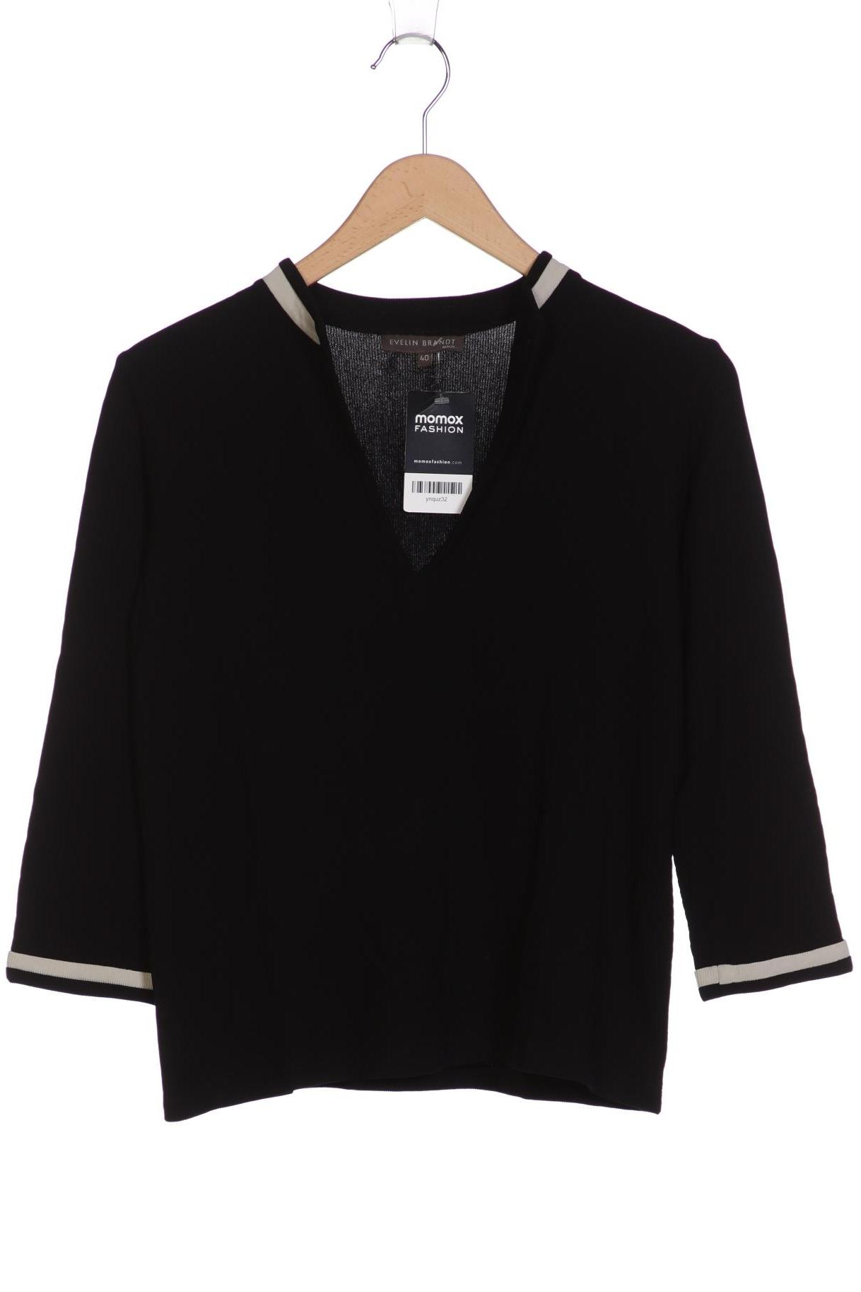 

Evelin Brandt Berlin Damen Langarmshirt, schwarz, Gr. 40