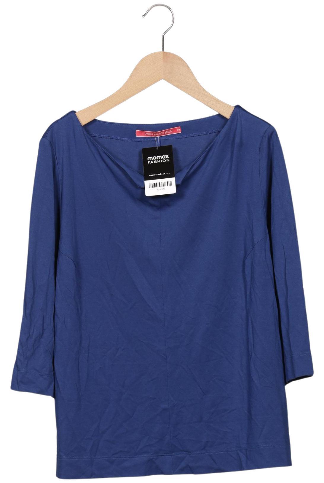 

Evelin Brandt Berlin Damen Langarmshirt, marineblau, Gr. 42