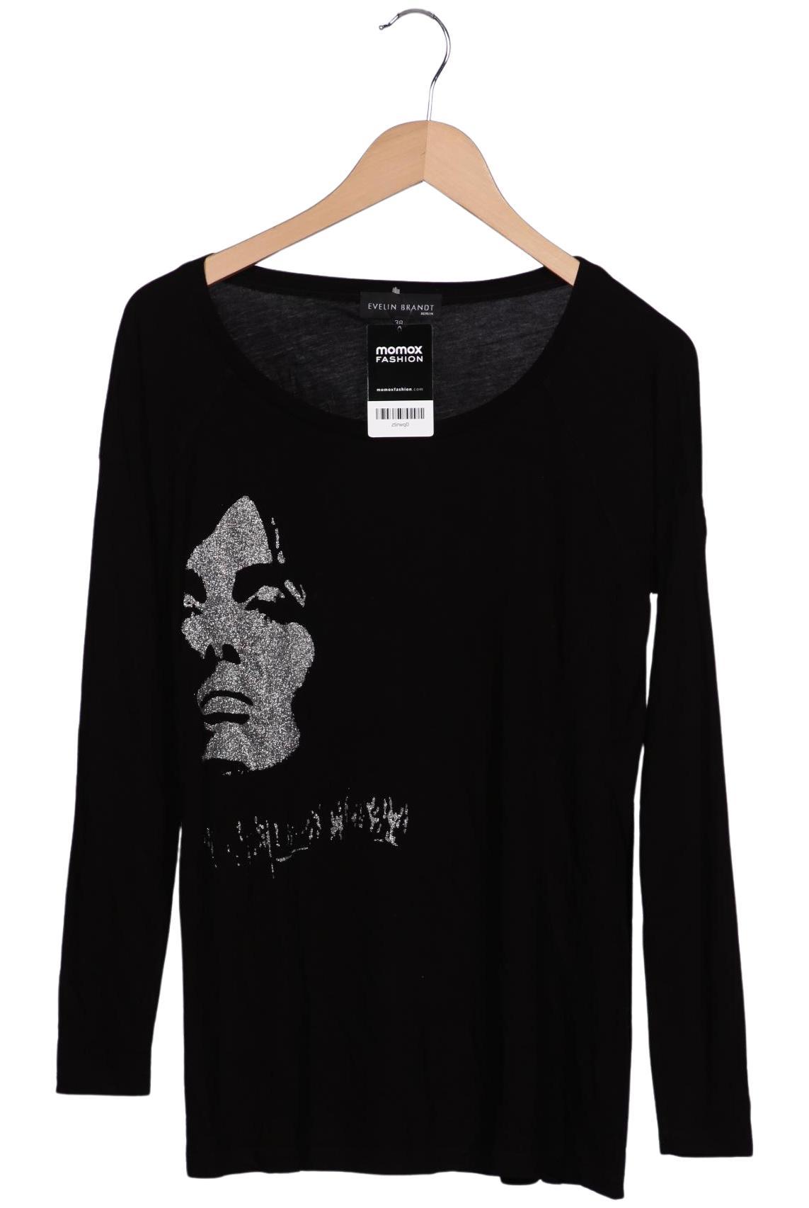 

Evelin Brandt Berlin Damen Langarmshirt, schwarz, Gr. 38