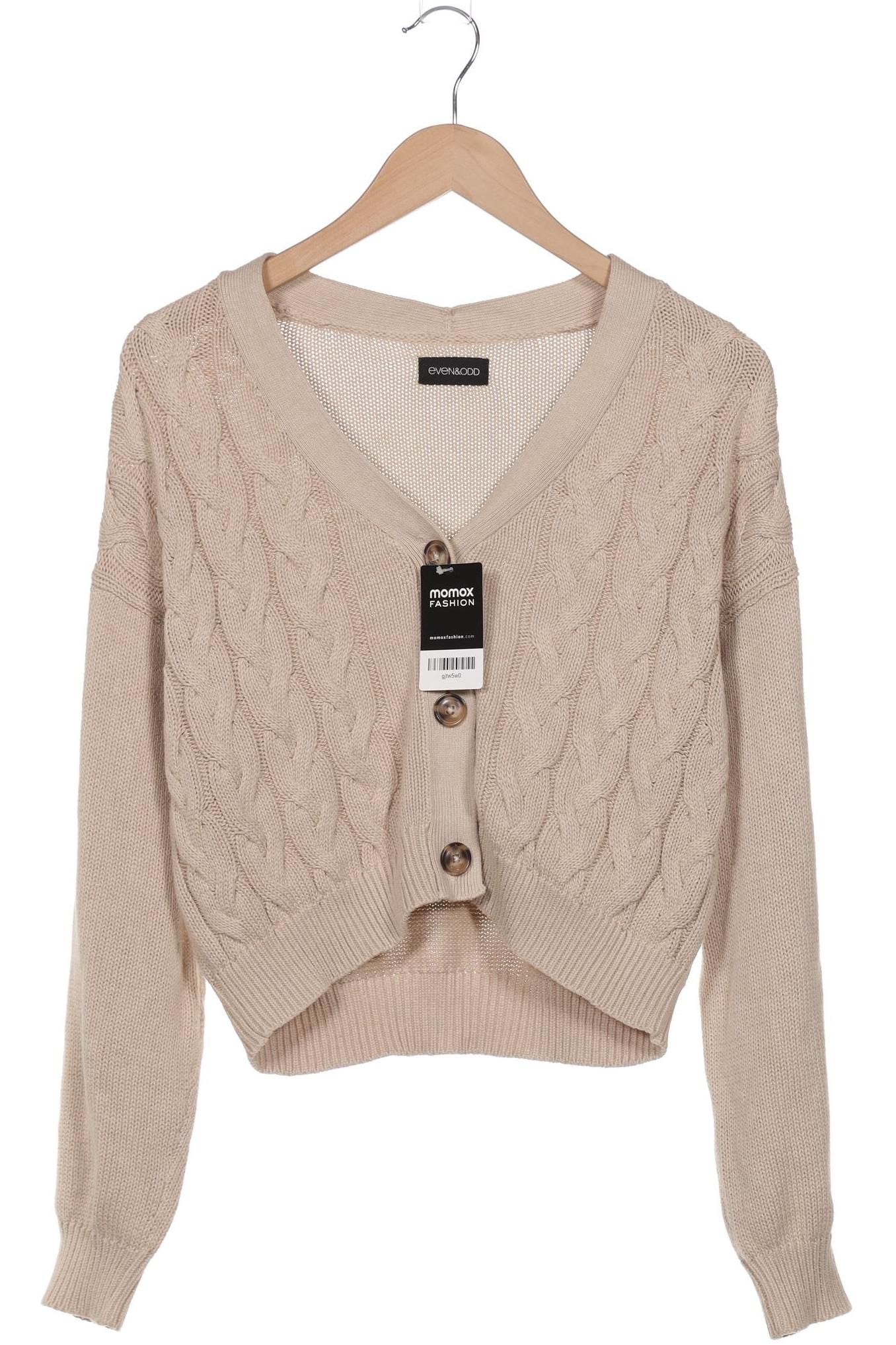 

even odd Damen Strickjacke, beige, Gr. 38