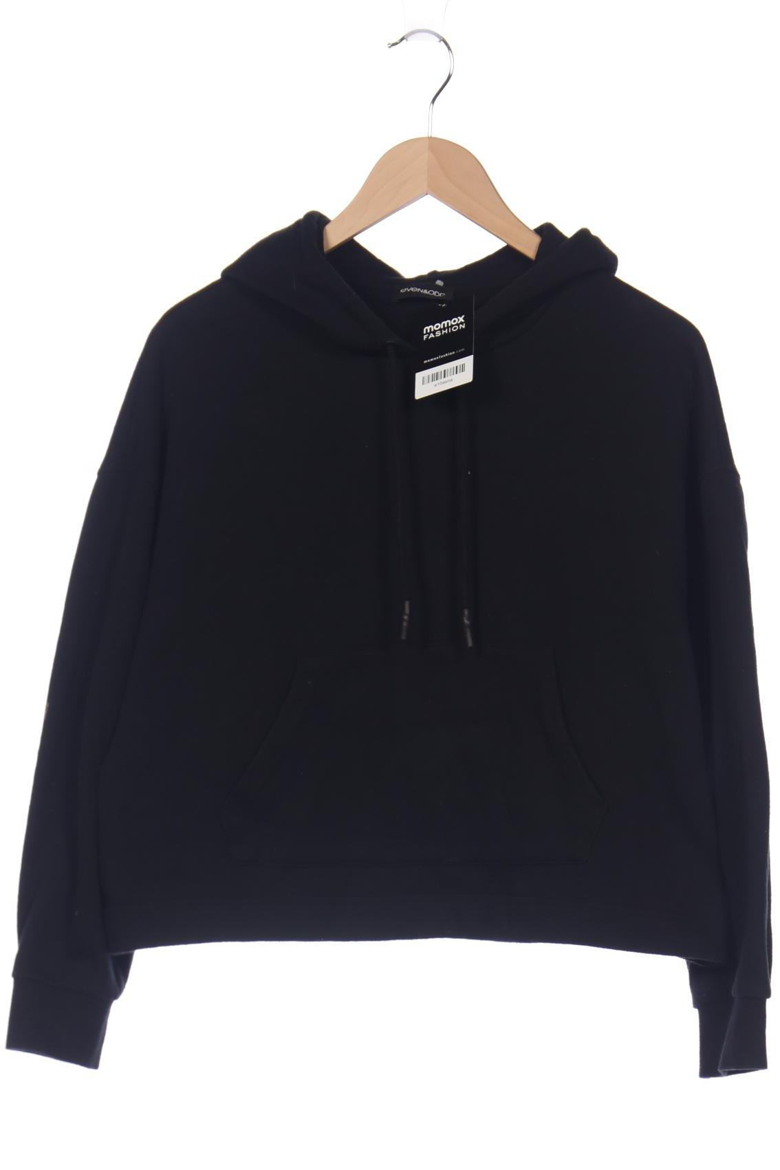 

even & odd Damen Kapuzenpullover, schwarz