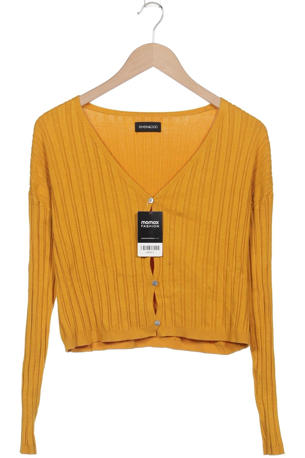 

even odd Damen Strickjacke, gelb, Gr. 36