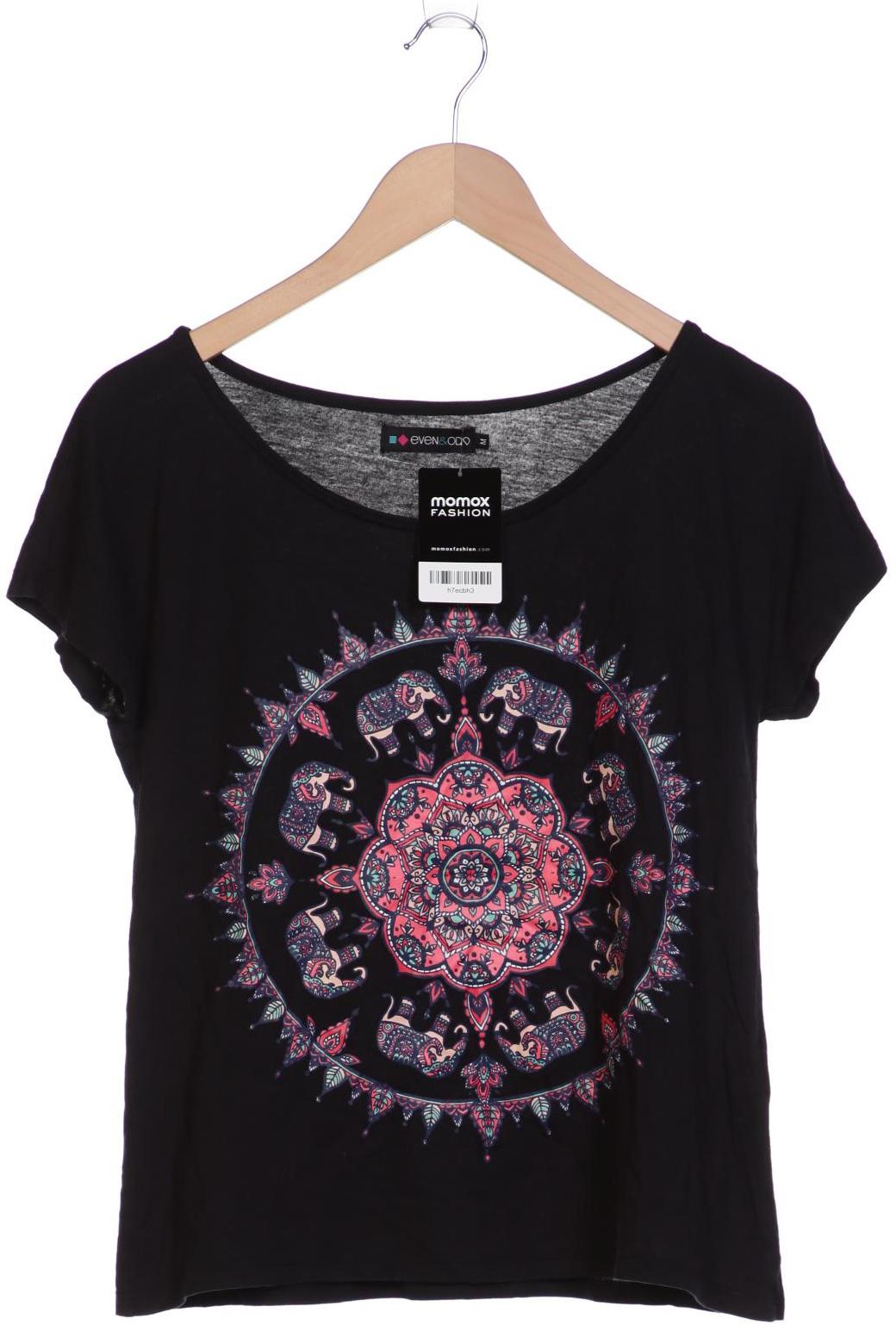 

even & odd Damen T-Shirt, schwarz