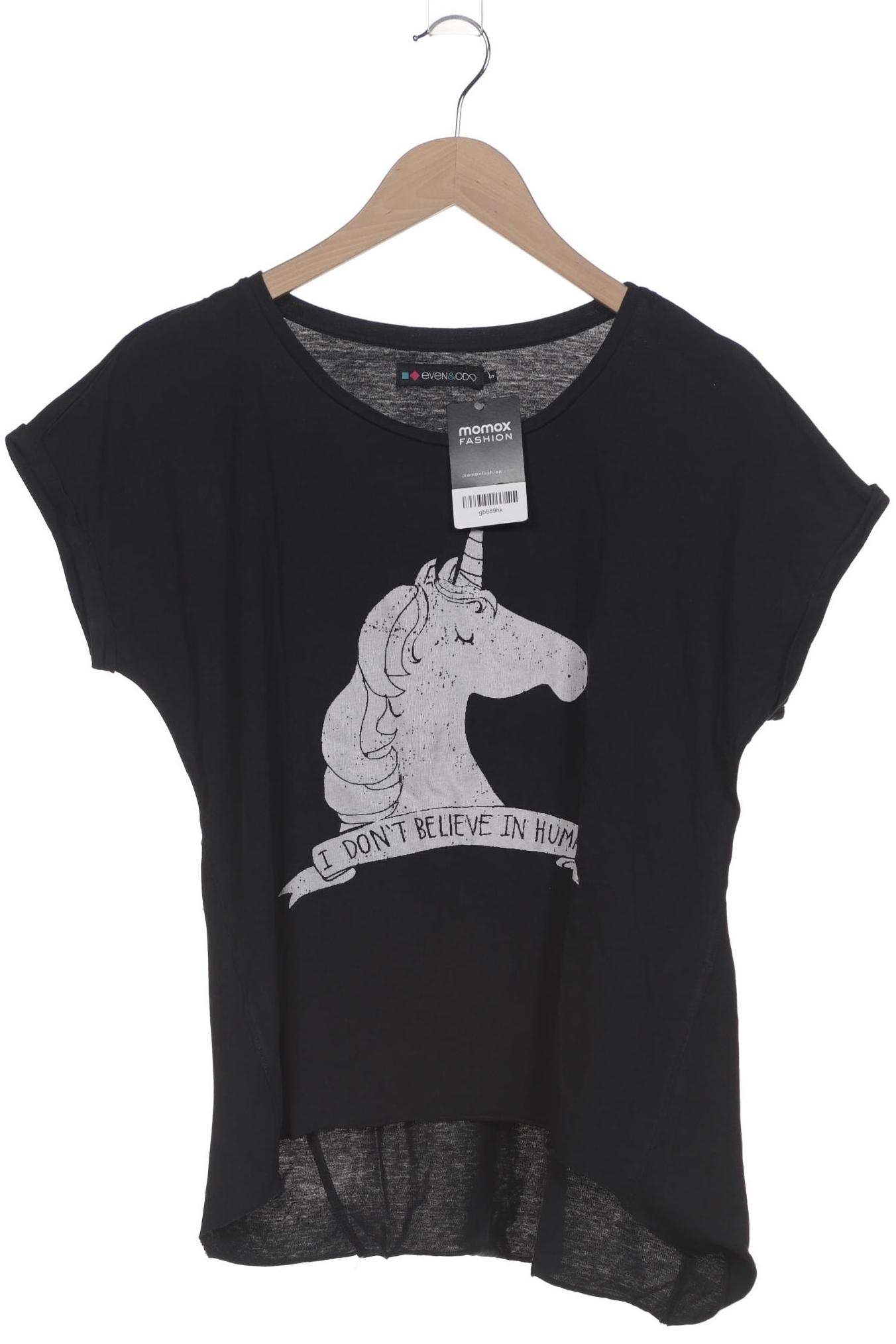 

even odd Damen T-Shirt, schwarz, Gr. 36