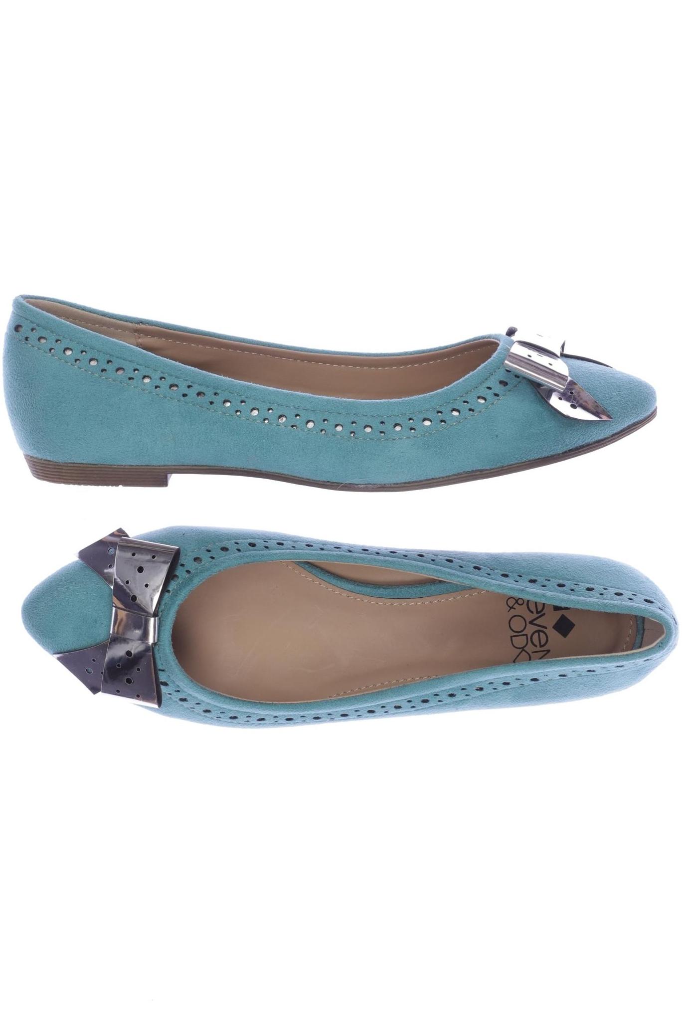 

even odd Damen Ballerinas, türkis, Gr. 38