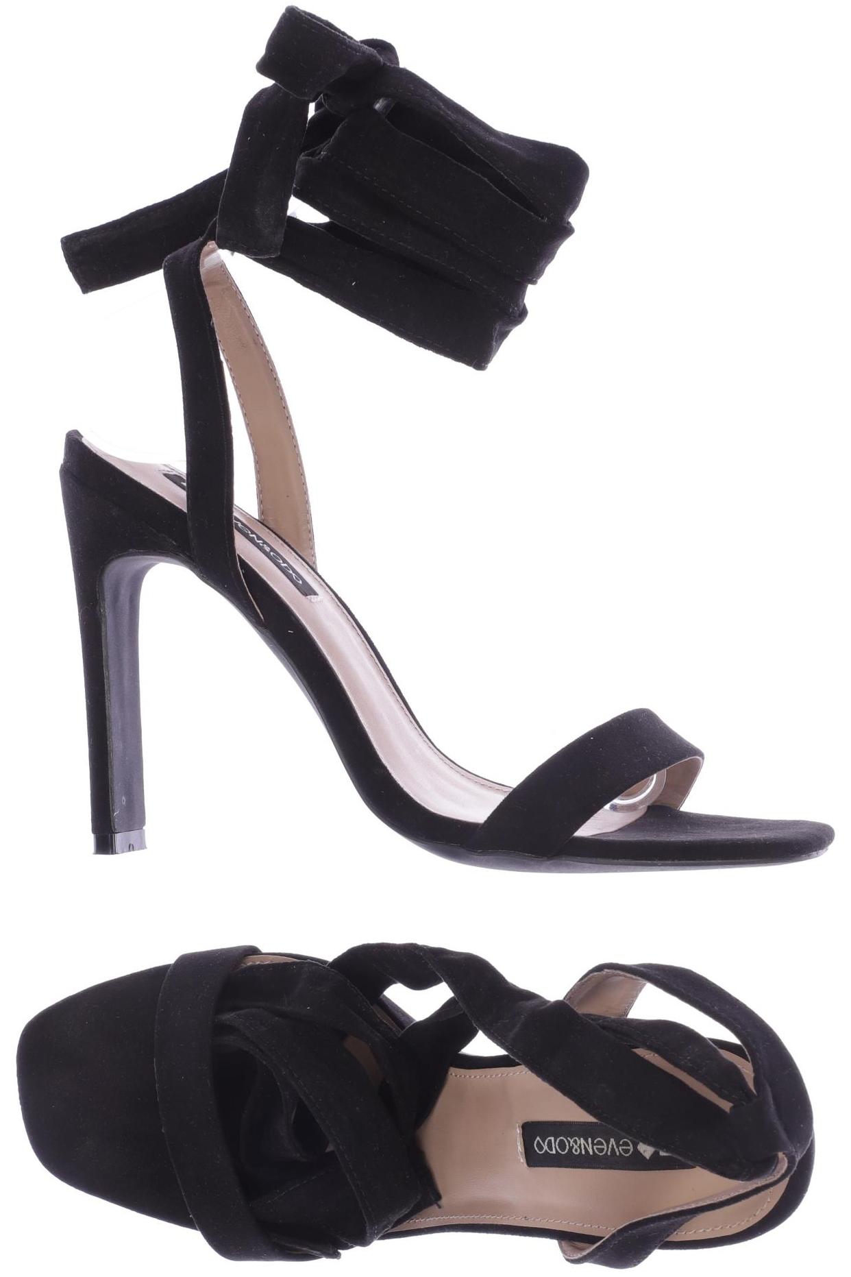 

even & odd Damen Sandale, schwarz
