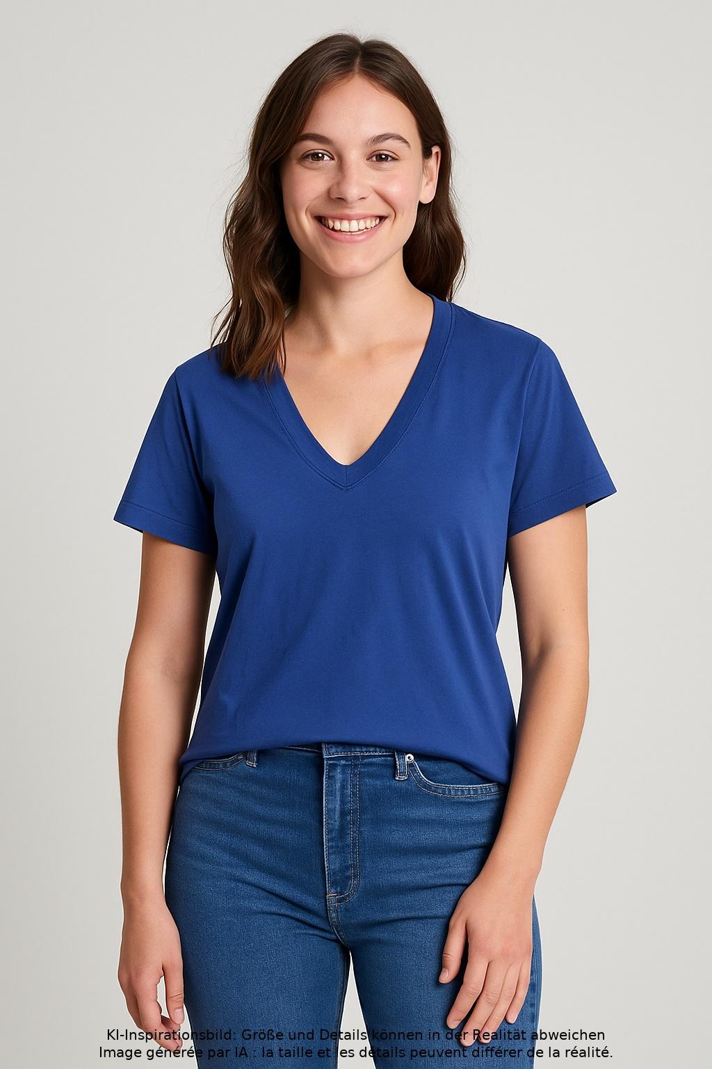 

Everlane Damen T-Shirt, blau, Gr. 32