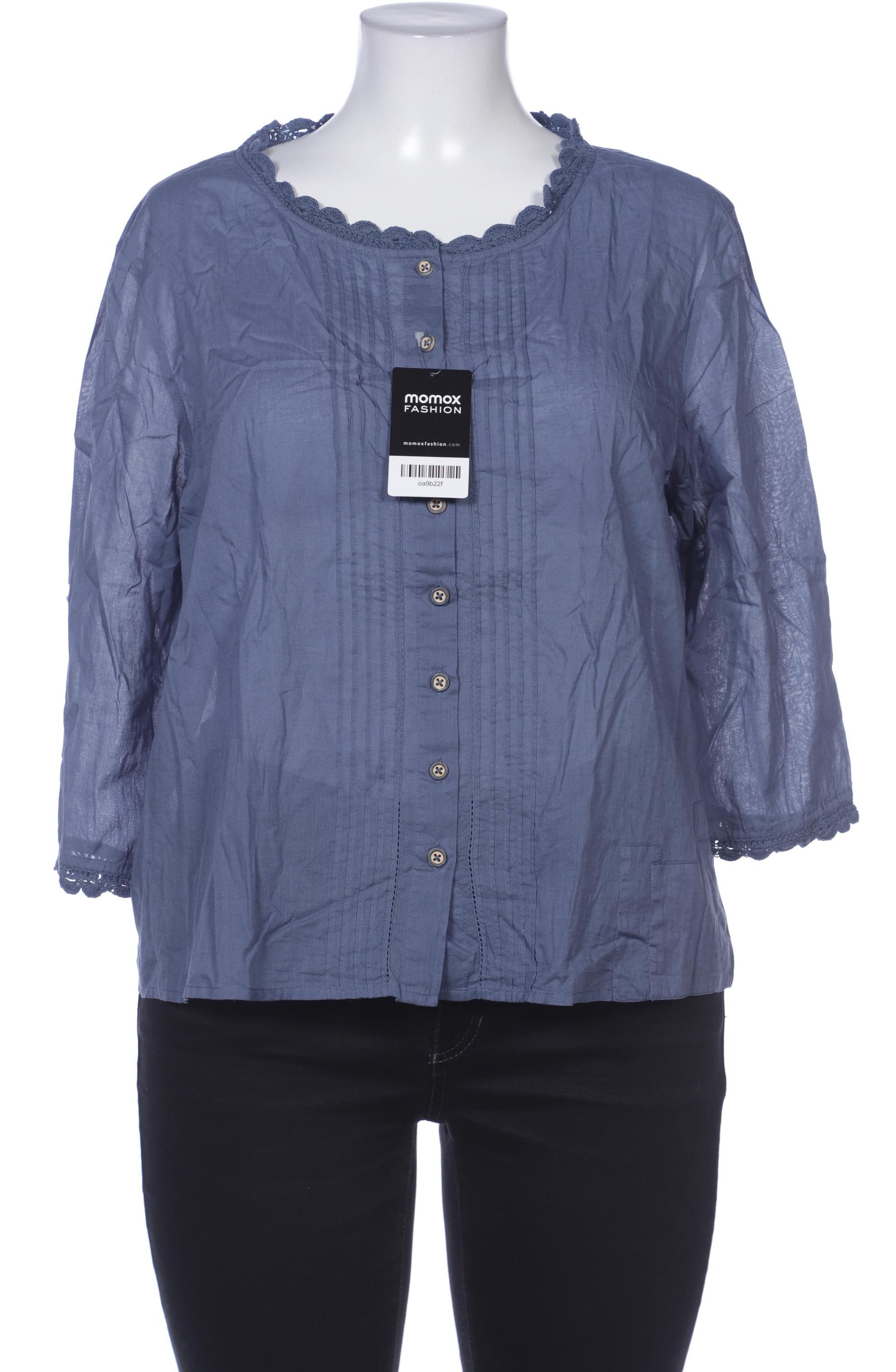

Ewa i Walla Damen Bluse, blau, Gr. 44