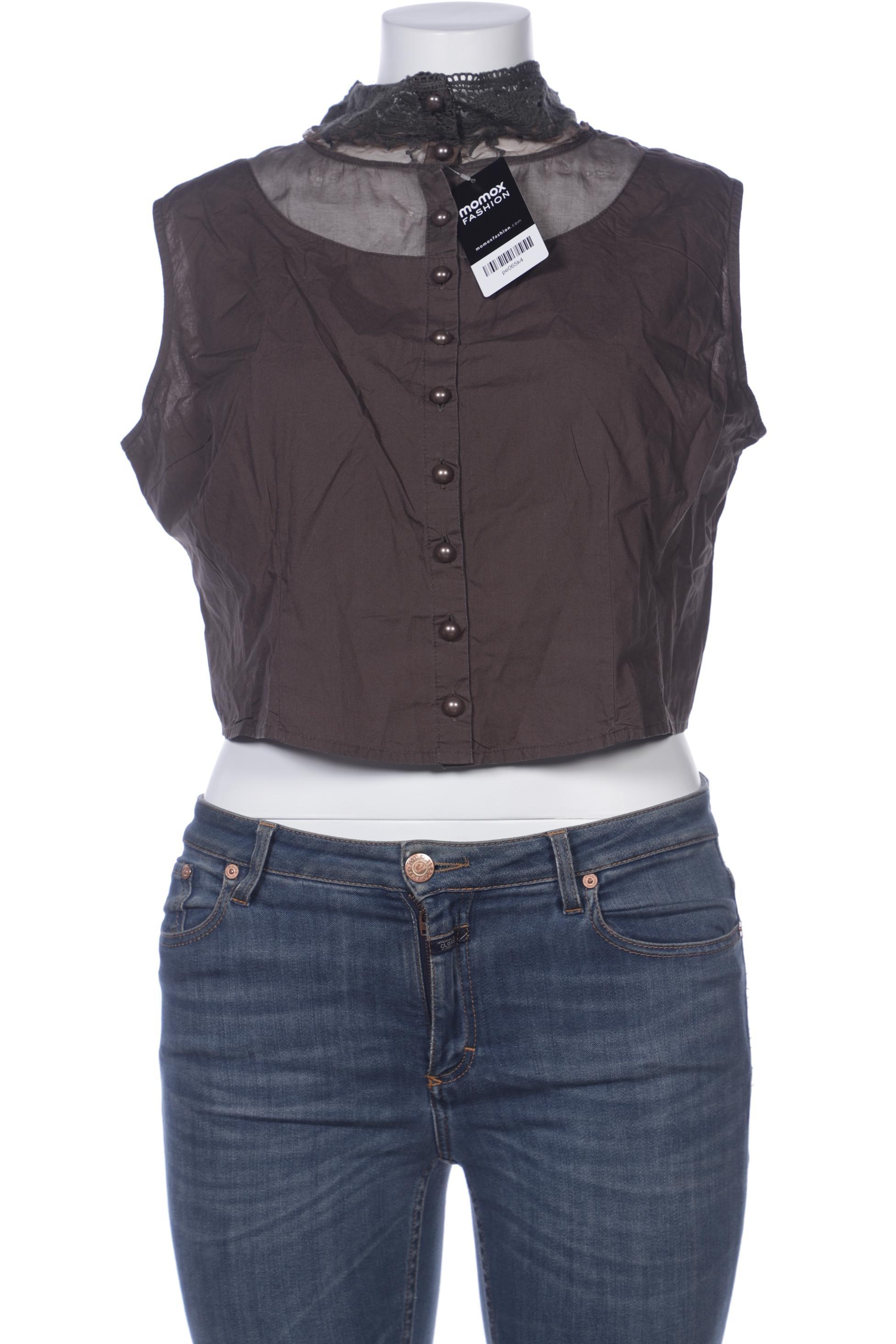 

Ewa i Walla Damen Bluse, braun, Gr. 44