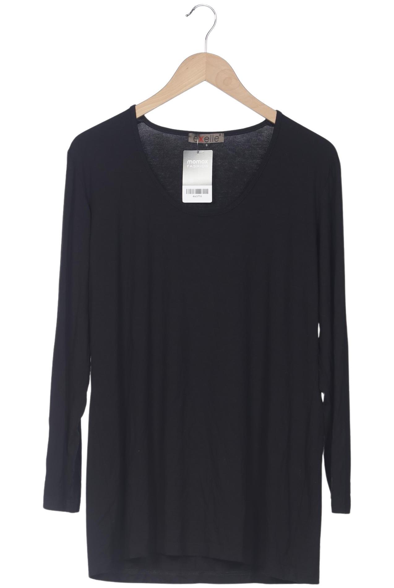 

exelle Damen Langarmshirt, schwarz, Gr. 36