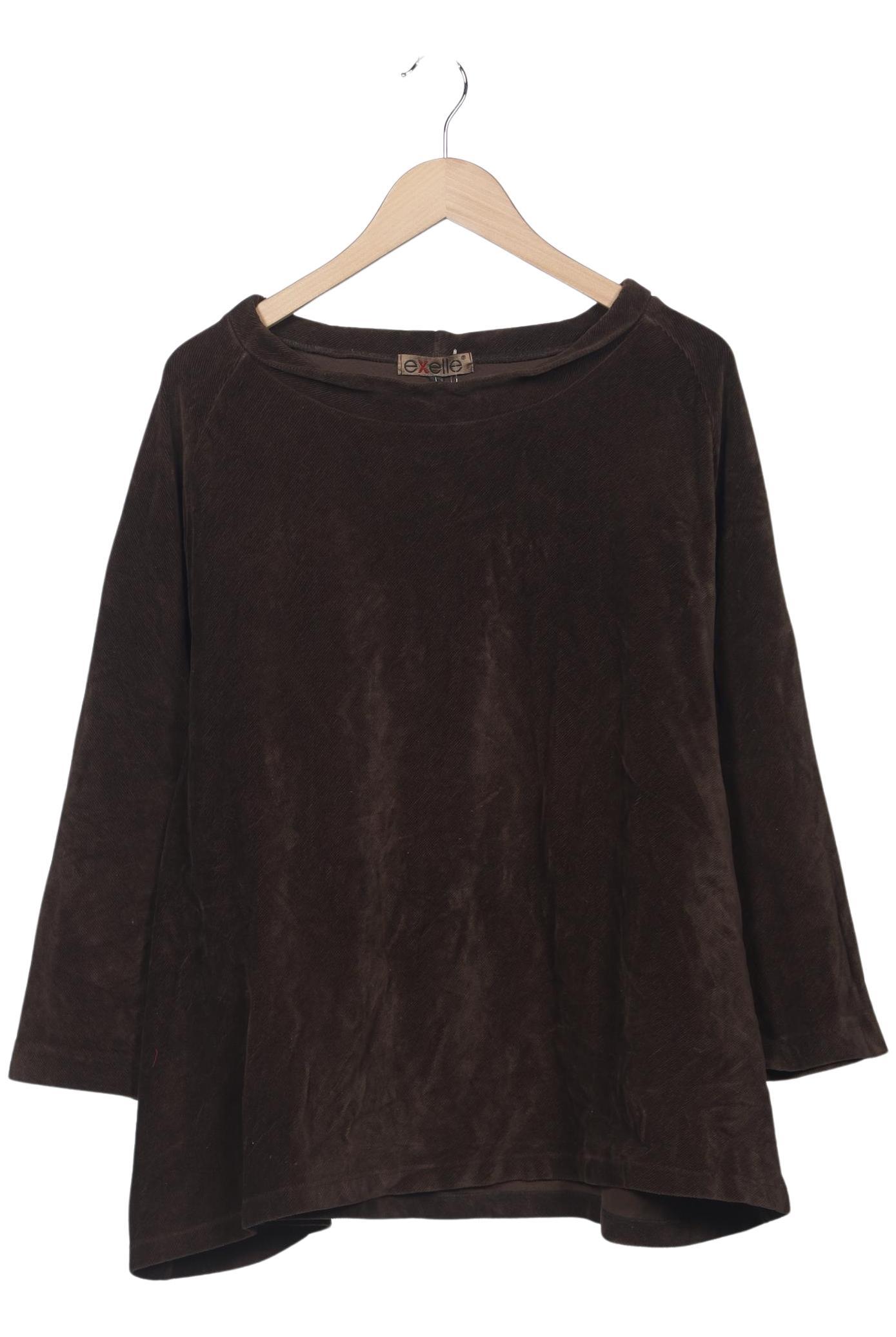 

exelle Damen Sweatshirt, braun, Gr. 42