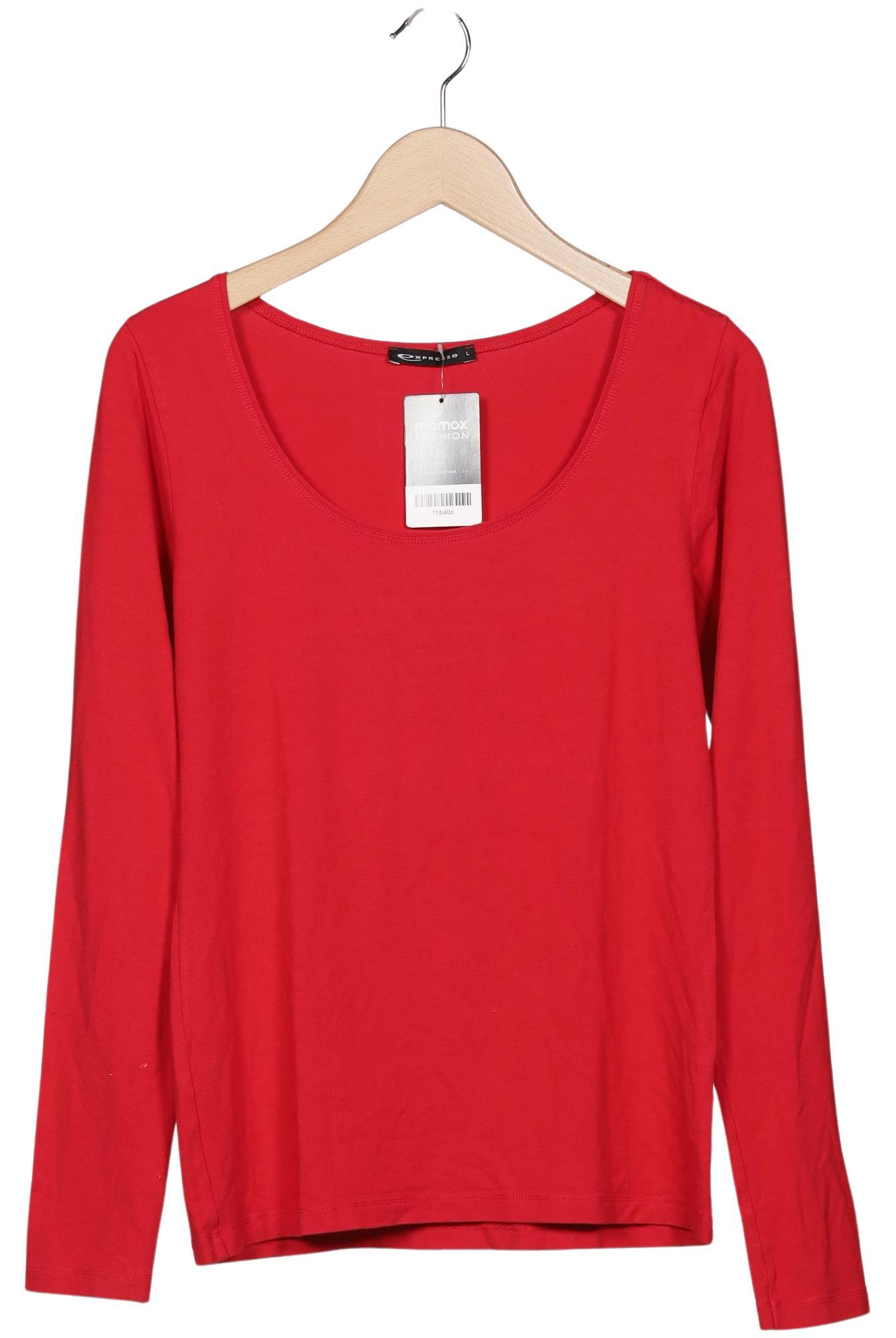 

Expresso Damen Langarmshirt, rot, Gr. 42