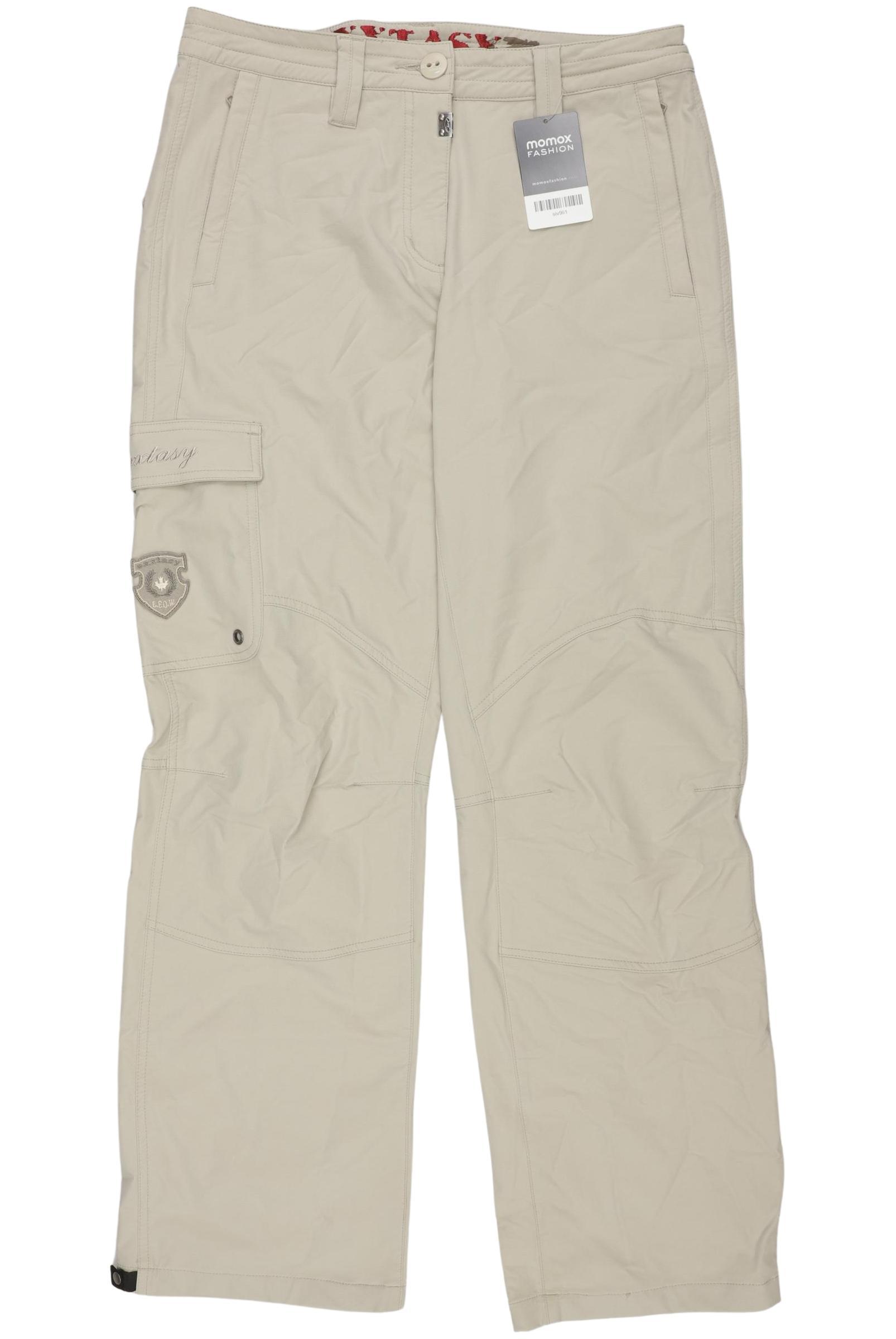 

exxtasy Damen Stoffhose, beige, Gr. 38