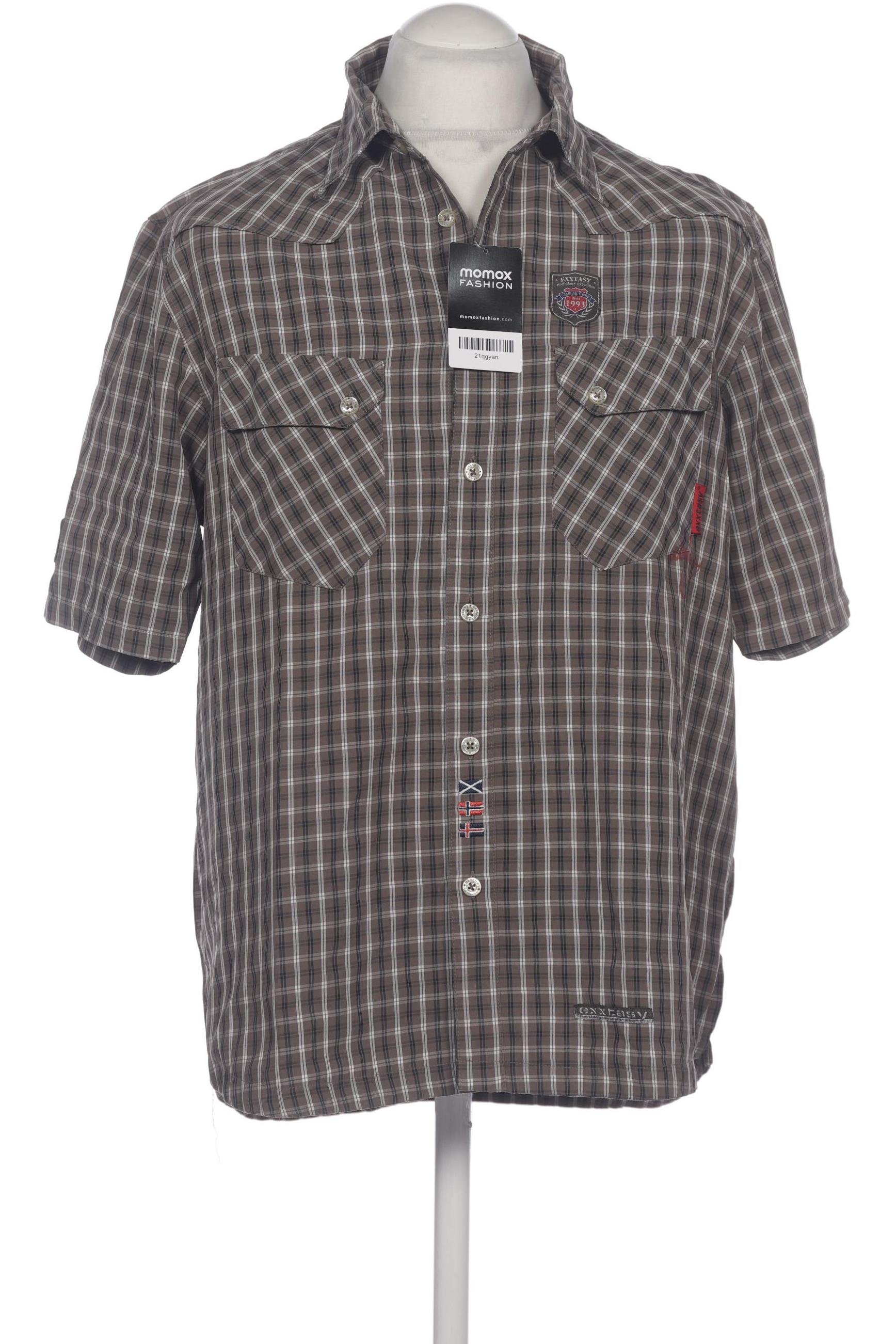 

exxtasy Herren Hemd, beige, Gr. 52