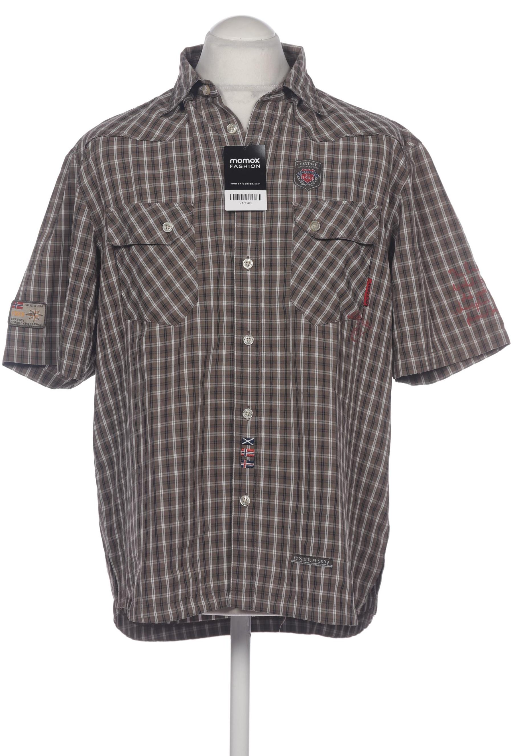 

exxtasy Herren Hemd, beige, Gr. 52