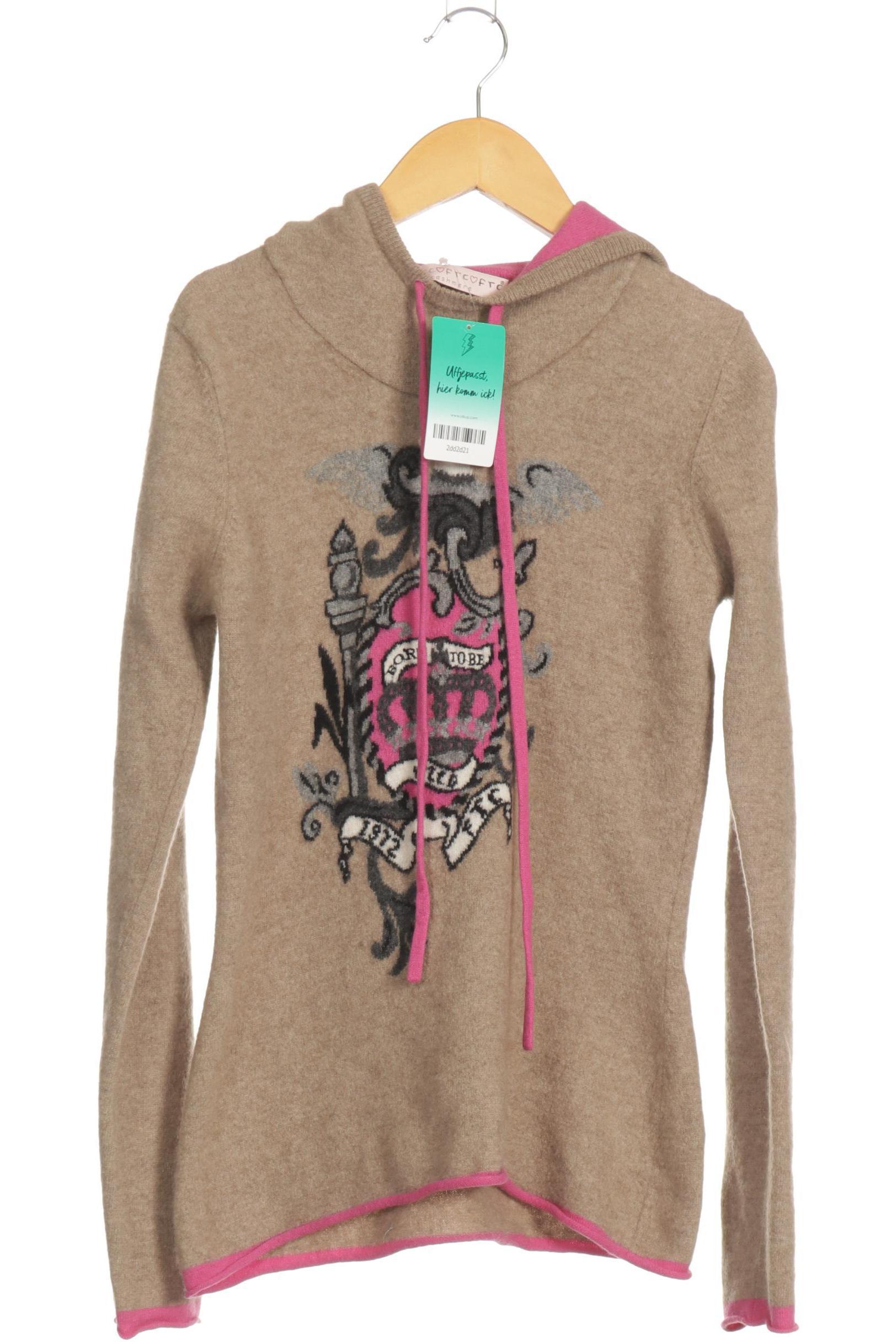 

FTC Cashmere Damen Kapuzenpullover, braun, Gr.