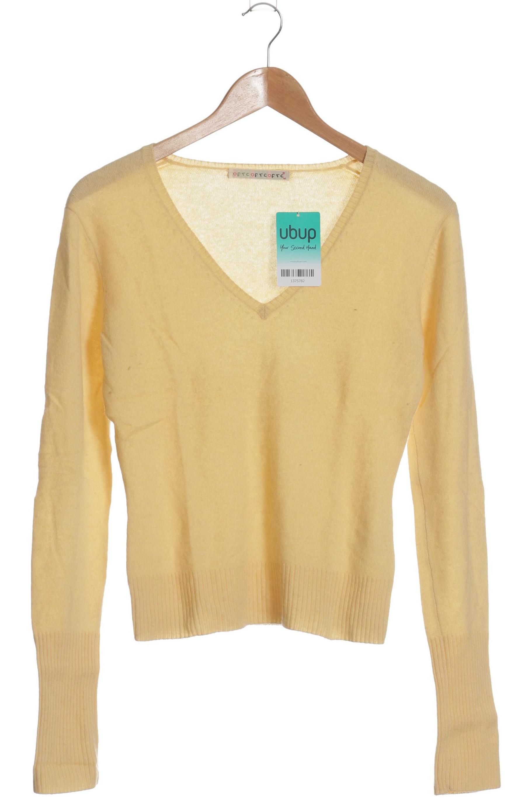 

FTC Cashmere Damen Pullover, gelb, Gr.