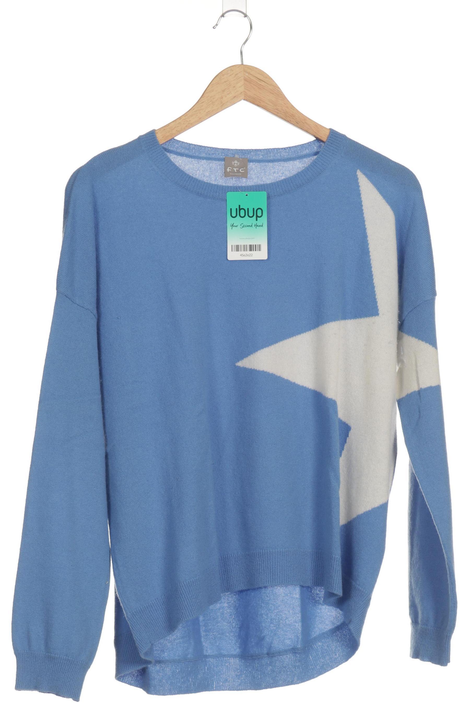 

FTC Cashmere Damen Pullover, blau, Gr.