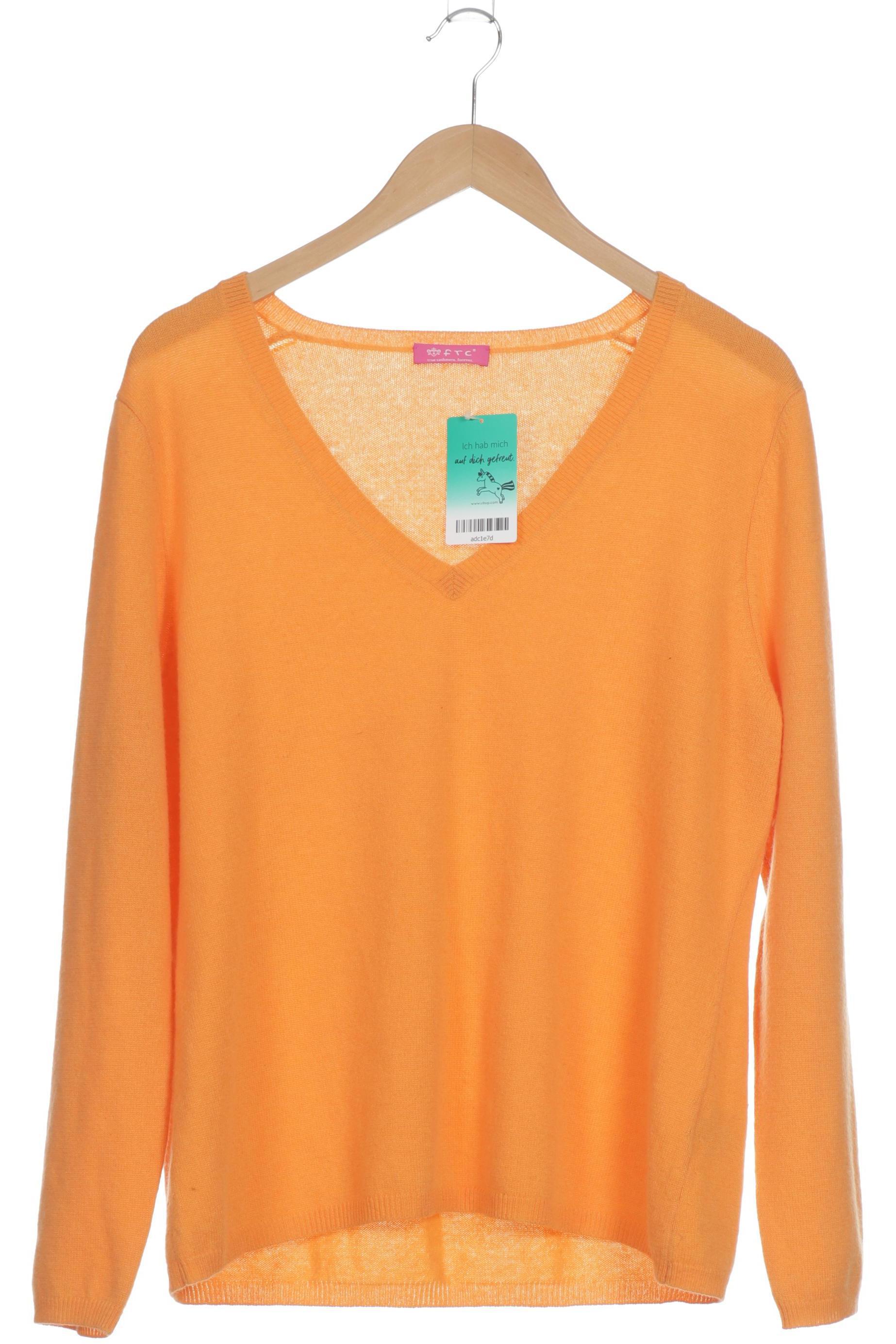 

FTC Cashmere Damen Pullover, orange, Gr.