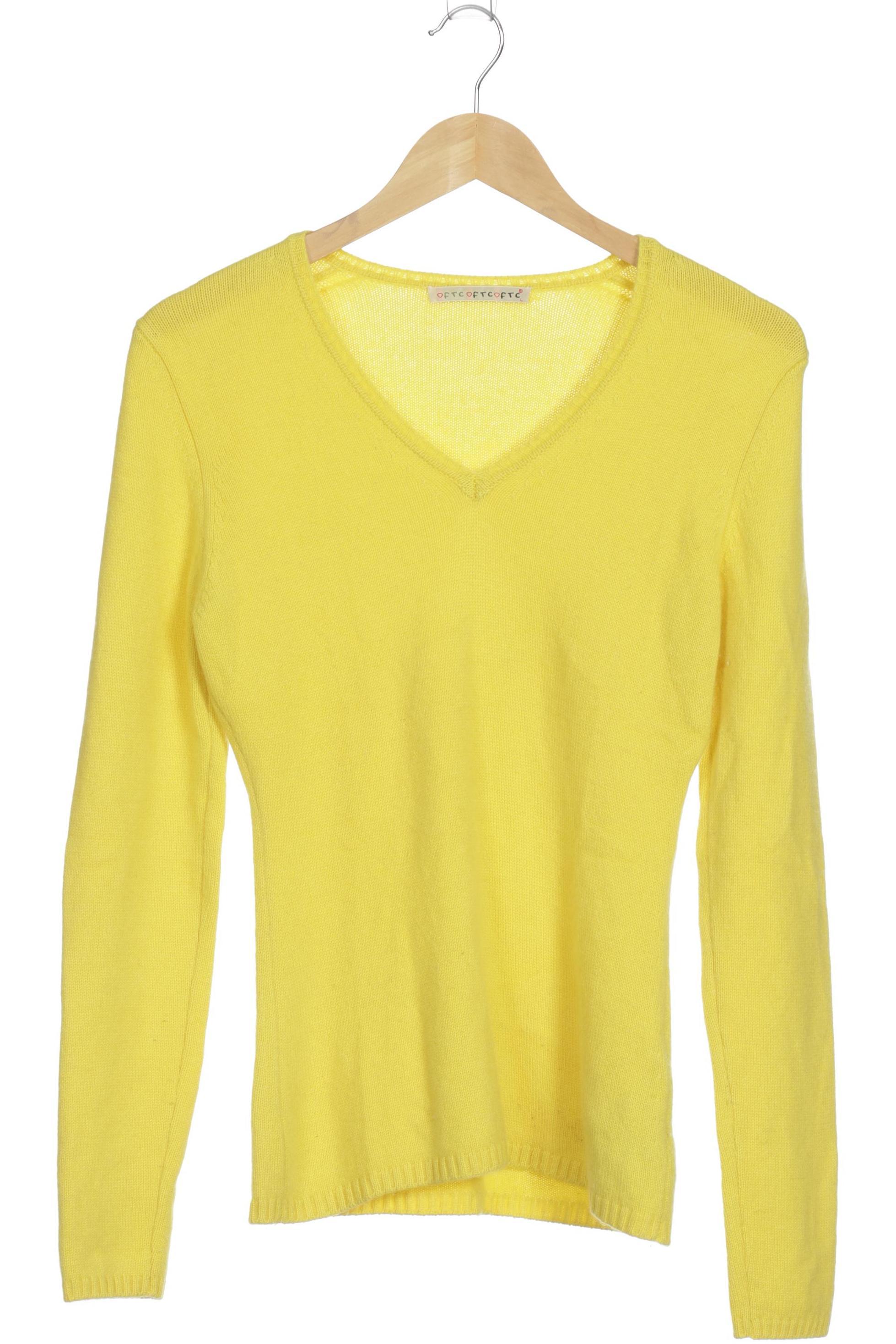 

FTC Cashmere Damen Pullover, gelb, Gr.