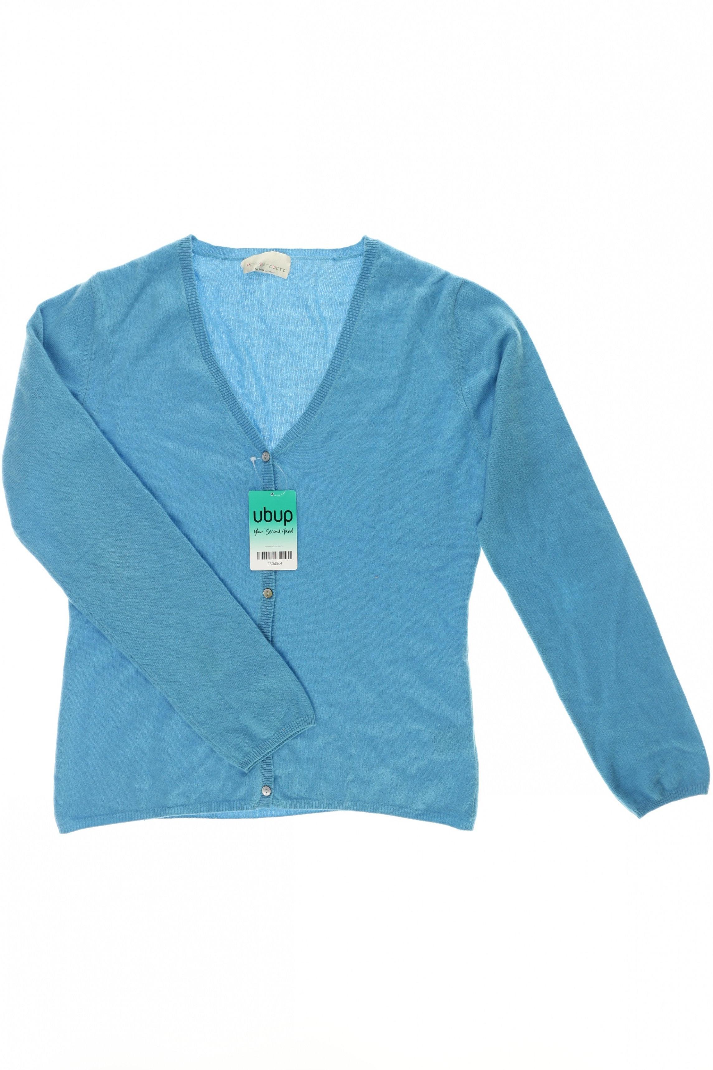 

FTC Cashmere Damen Strickjacke, blau, Gr.