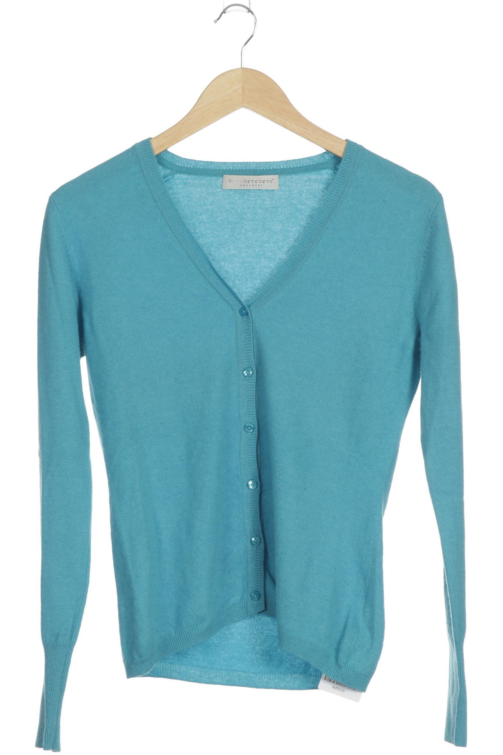 

FTC Cashmere Damen Strickjacke, blau, Gr.