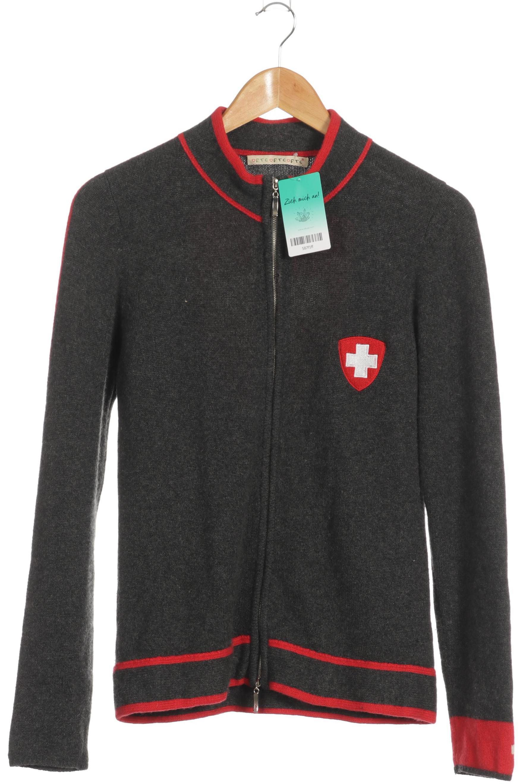 

FTC Cashmere Damen Strickjacke, grau, Gr.