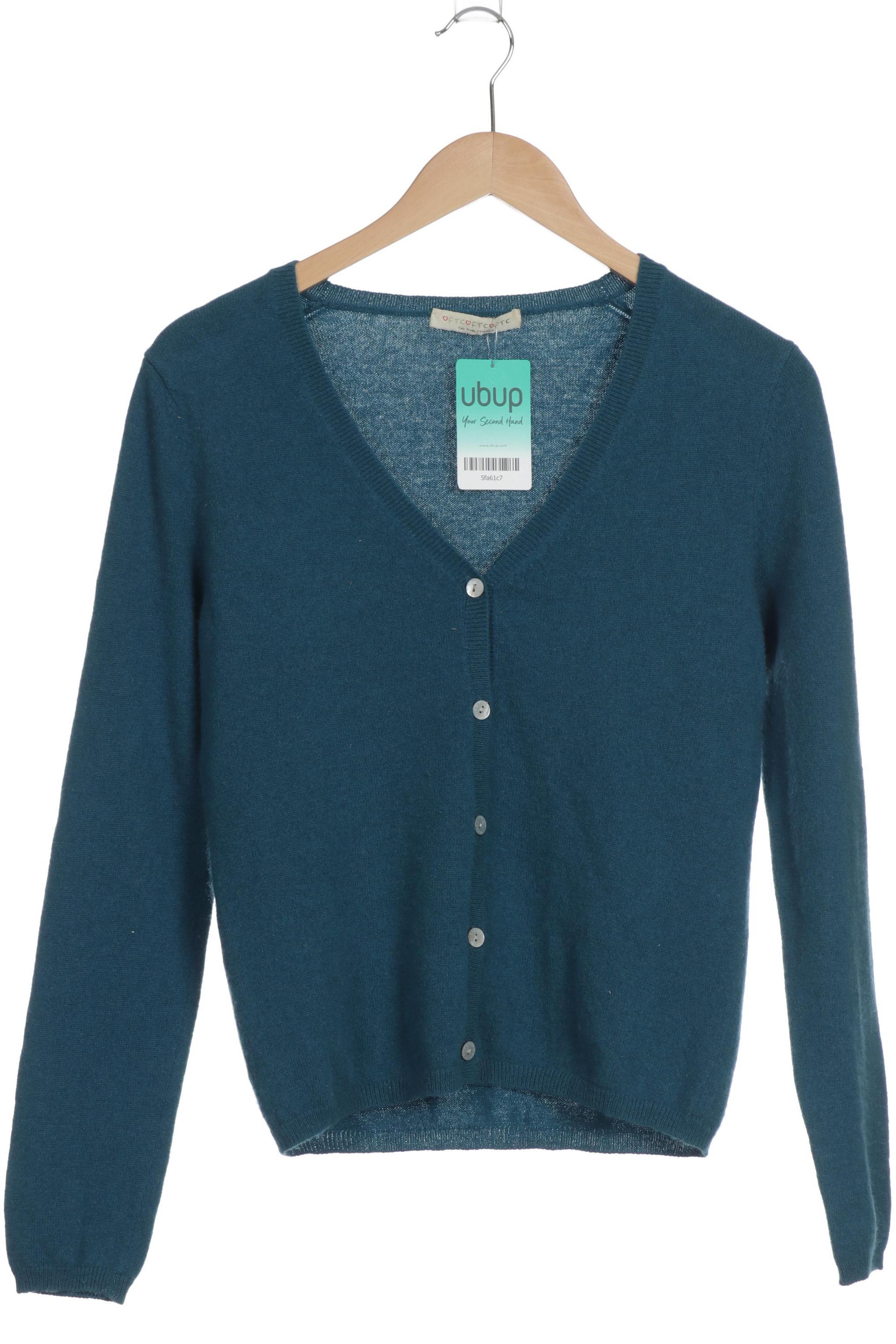

FTC Cashmere Damen Strickjacke, blau, Gr.