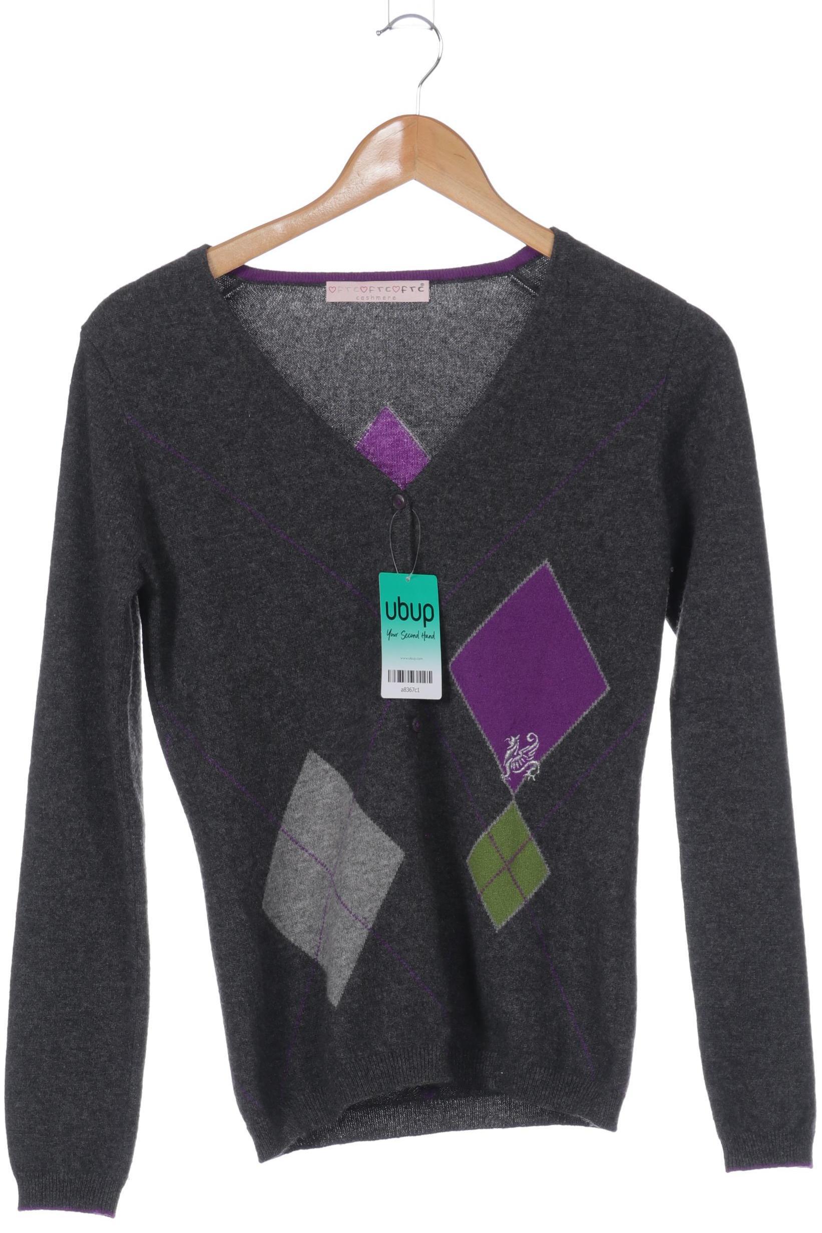 

FTC Cashmere Damen Strickjacke, grau, Gr.