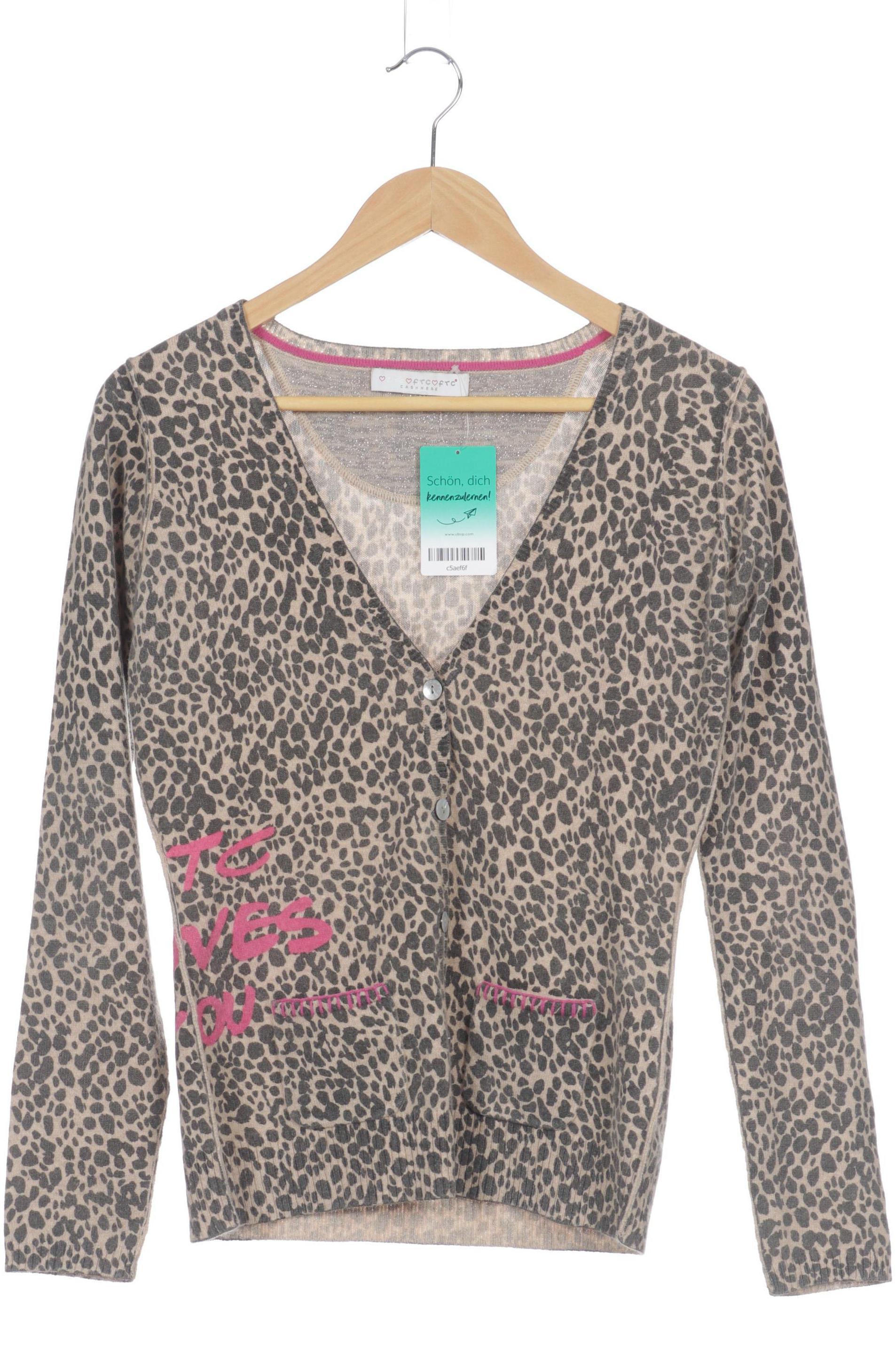 

FTC Cashmere Damen Strickjacke, grau, Gr.