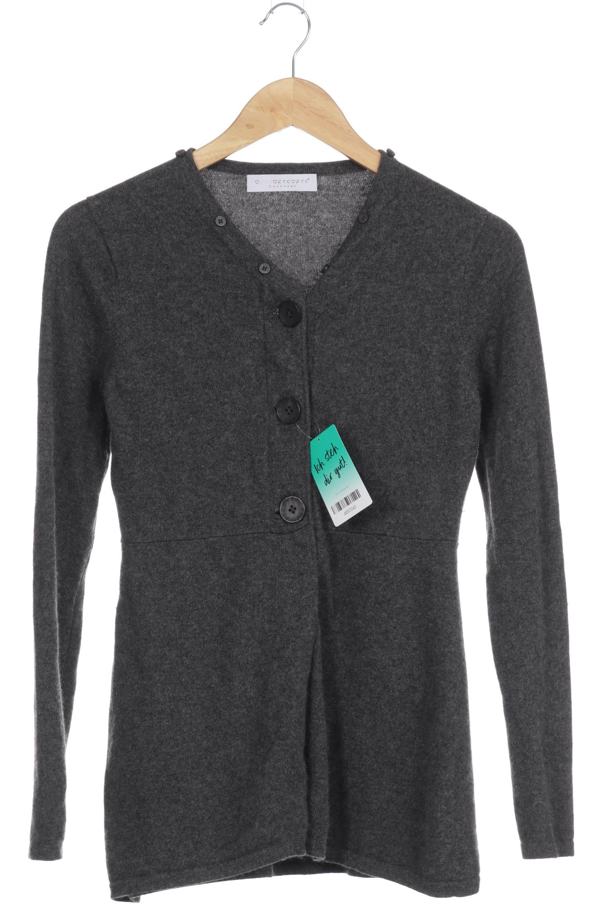 

FTC Cashmere Damen Strickjacke, grau, Gr.