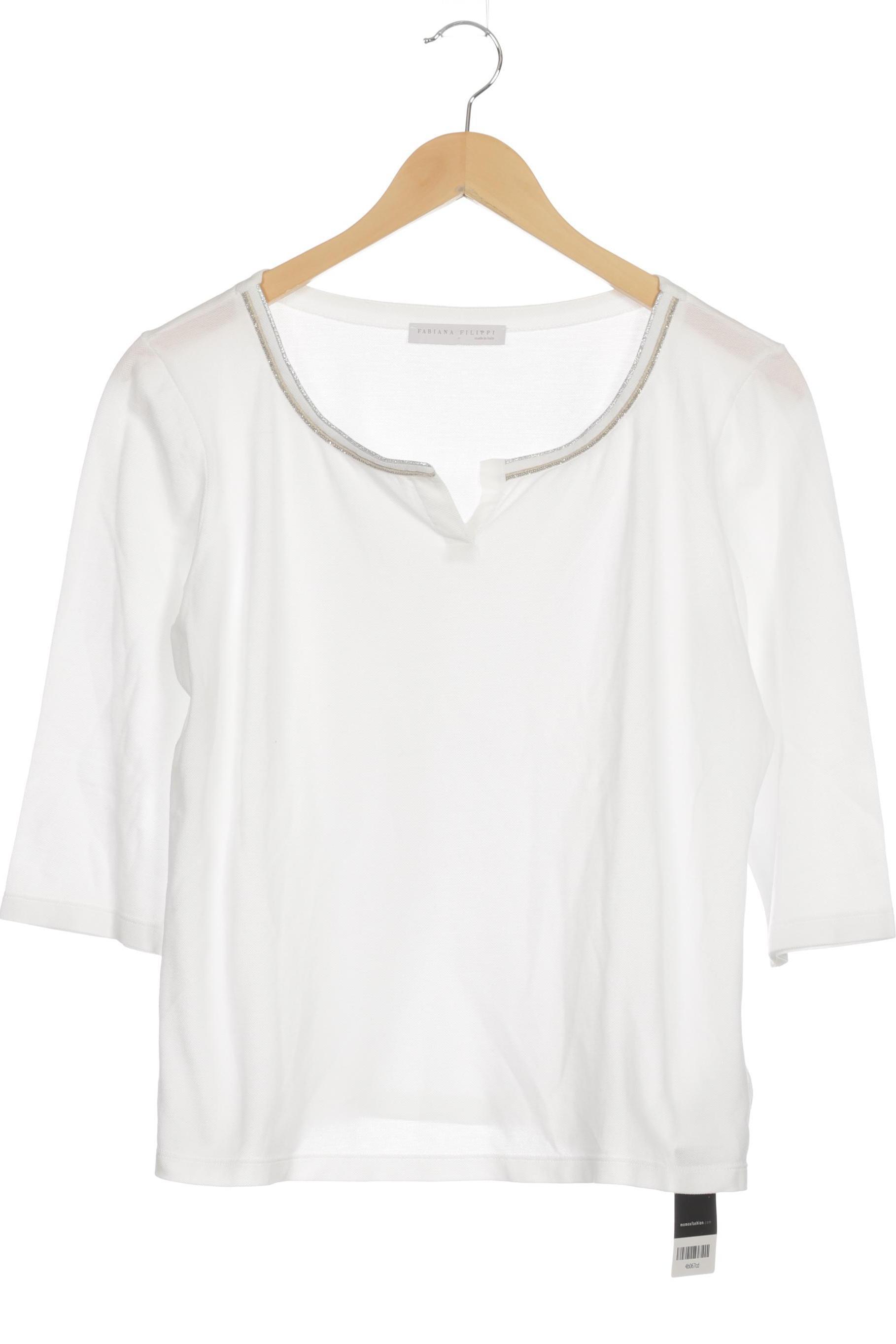 

Fabiana Filippi Damen Langarmshirt, weiß, Gr. 38
