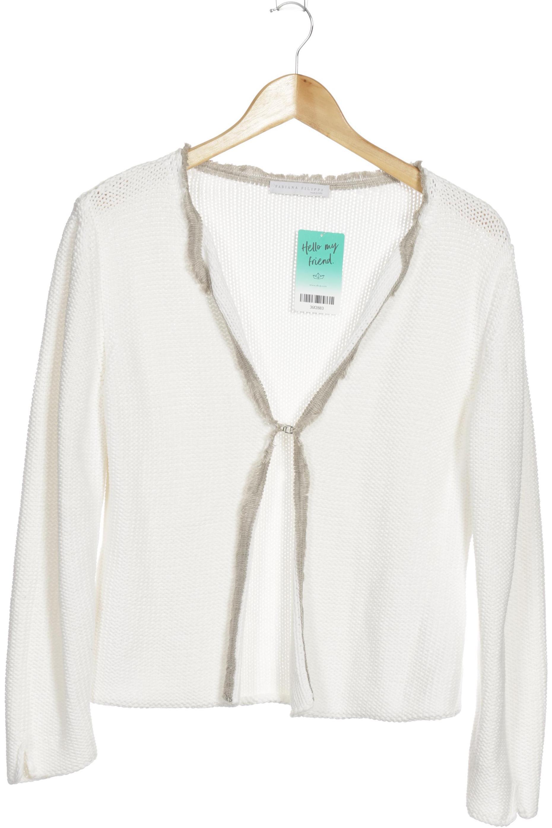 

Fabiana Filippi Damen Strickjacke, weiß, Gr. 40