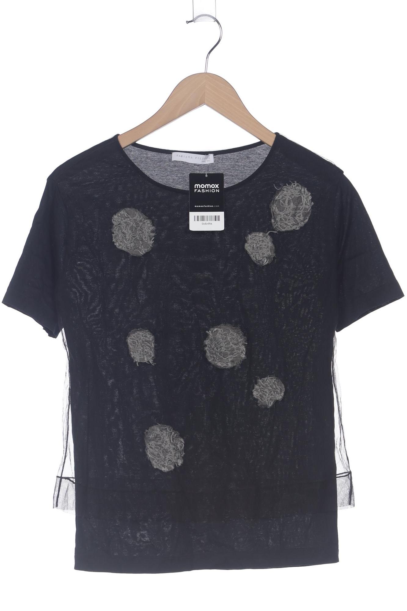 

Fabiana Filippi Damen T-Shirt, schwarz, Gr. 34