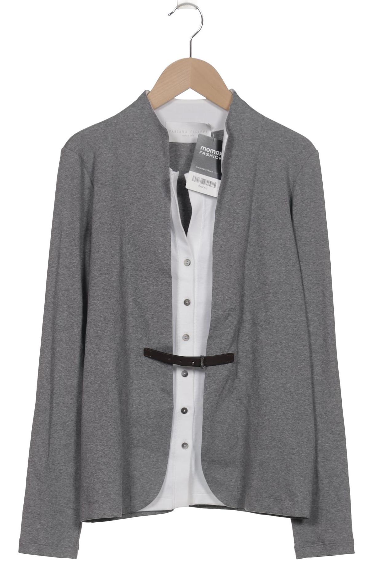 

Fabiana Filippi Damen Strickjacke, grau, Gr. 40