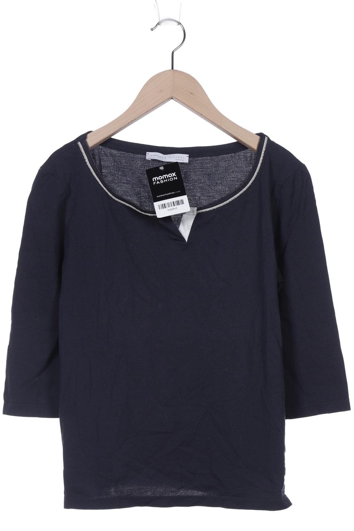 

Fabiana Filippi Damen Langarmshirt, marineblau, Gr. 36