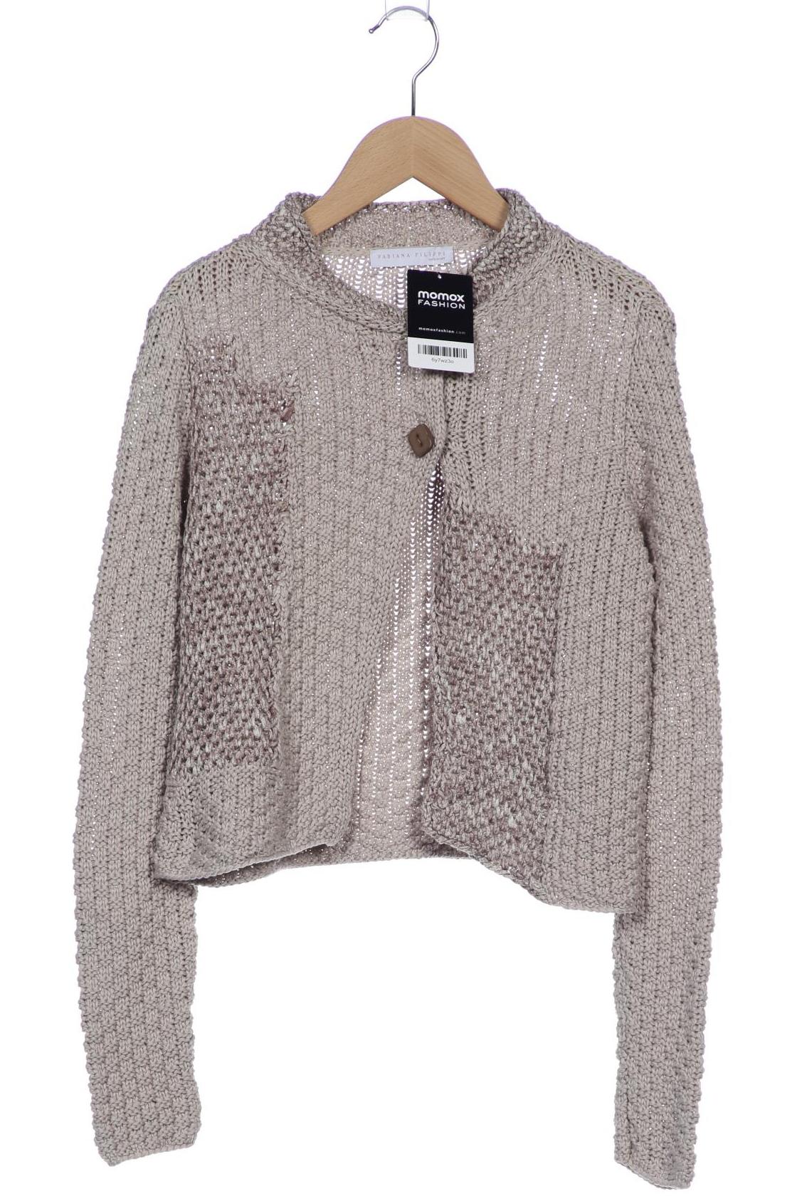 

Fabiana Filippi Damen Strickjacke, beige, Gr. 36