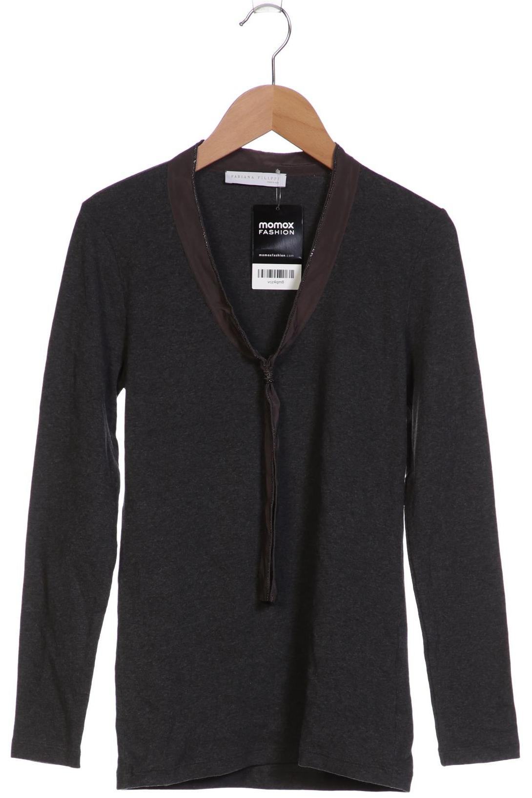 

Fabiana Filippi Damen Langarmshirt, grau, Gr. 36