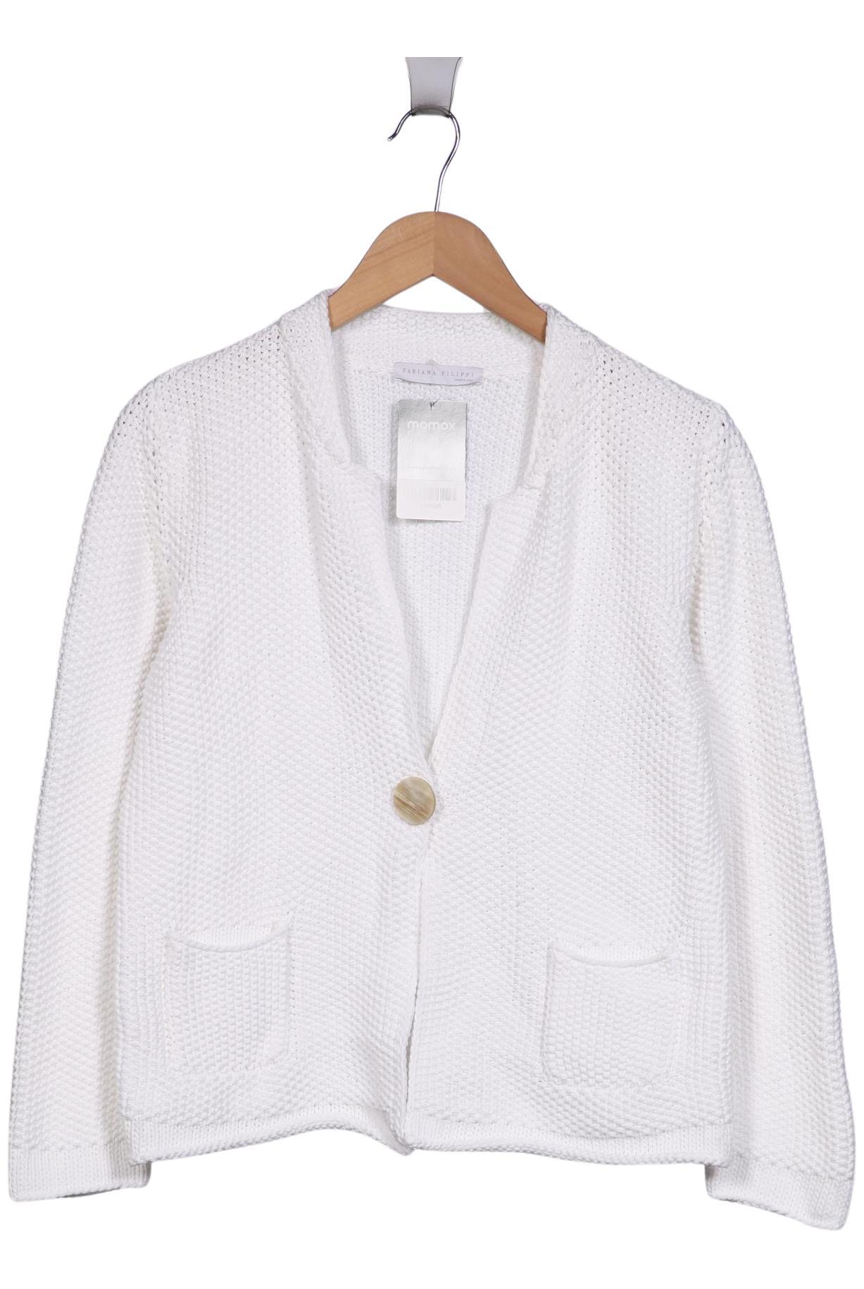

Fabiana Filippi Damen Strickjacke, weiß, Gr. 40