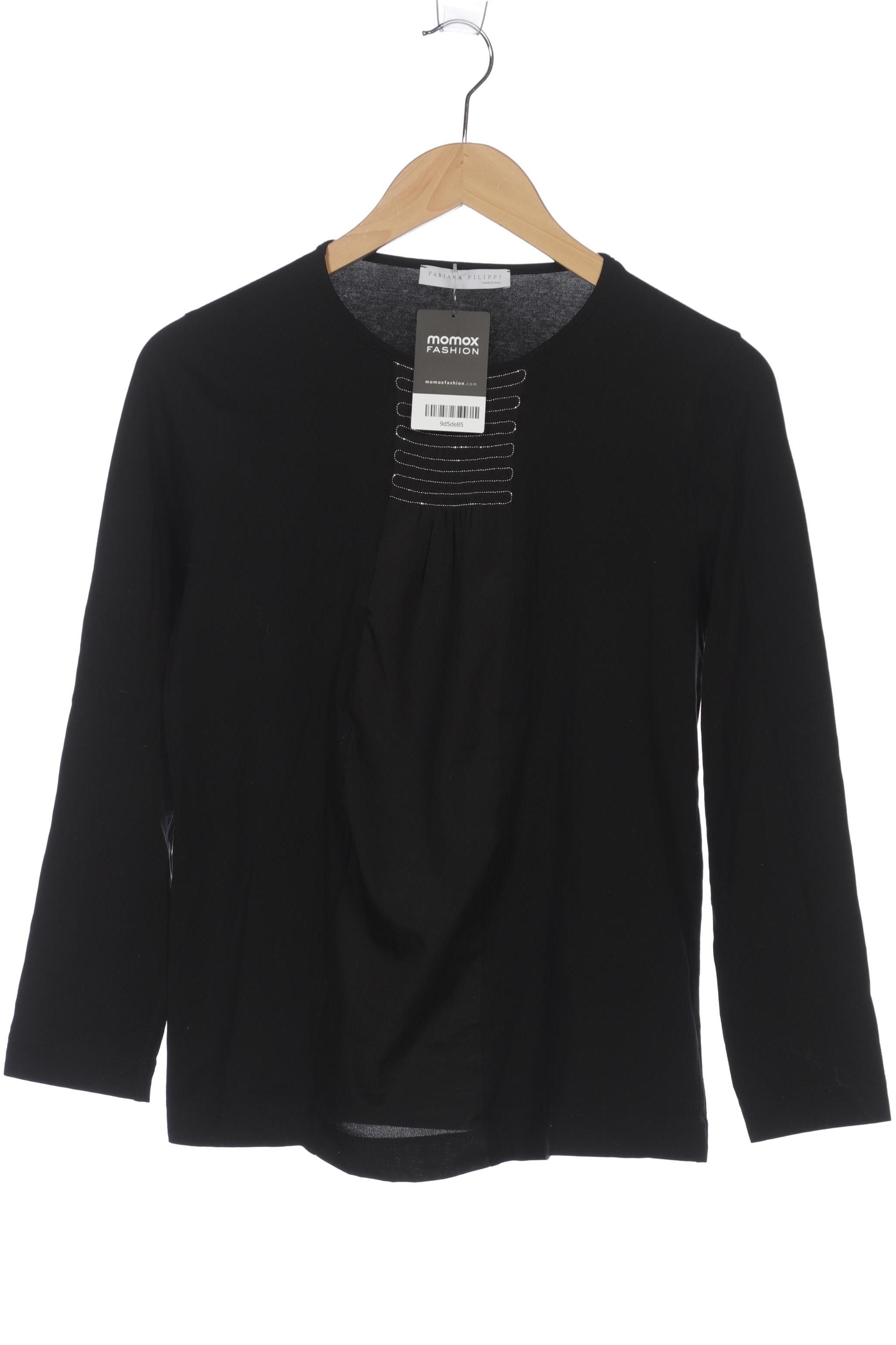 

Fabiana Filippi Damen Langarmshirt, schwarz, Gr. 38