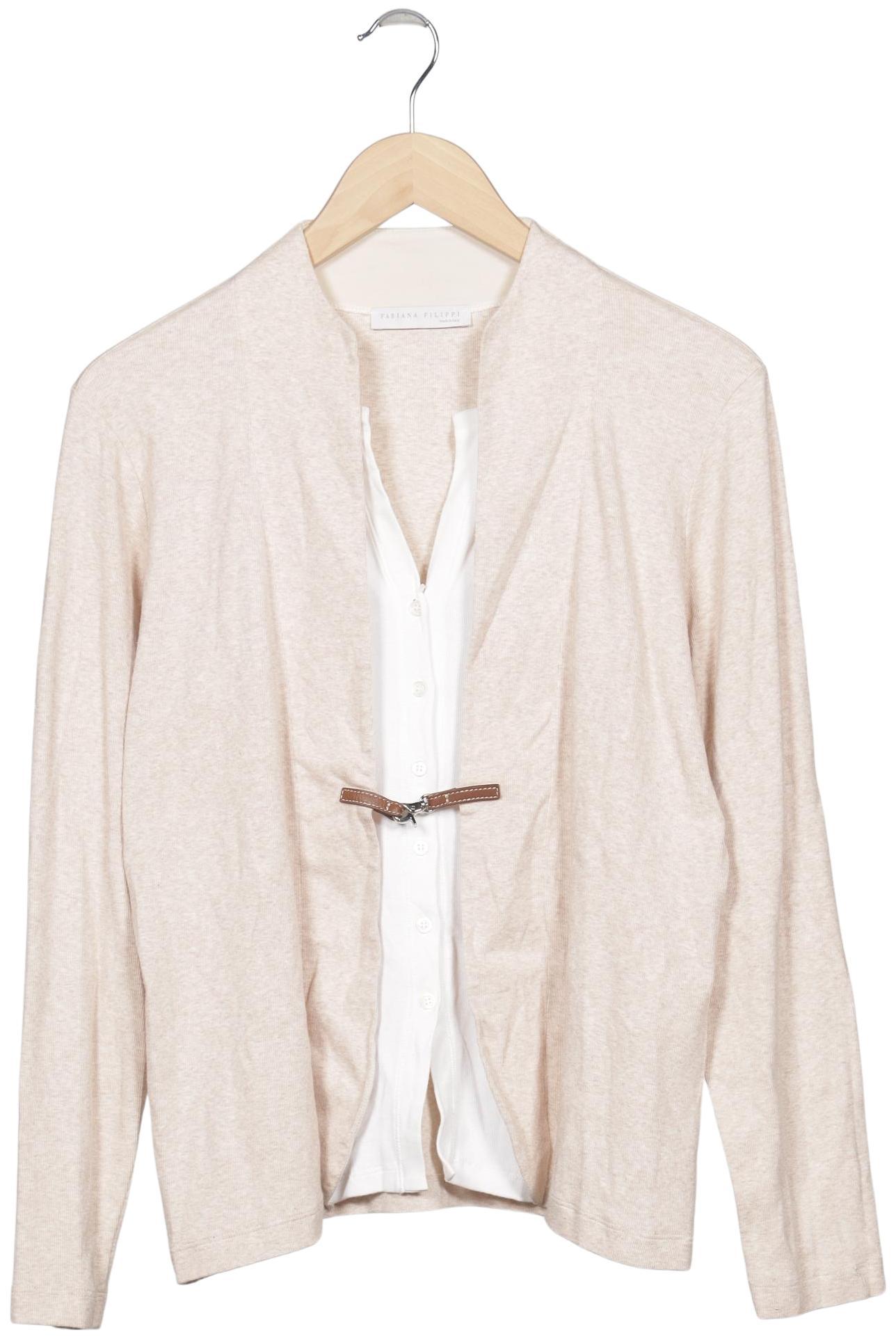 

Fabiana Filippi Damen Strickjacke, beige, Gr. 44