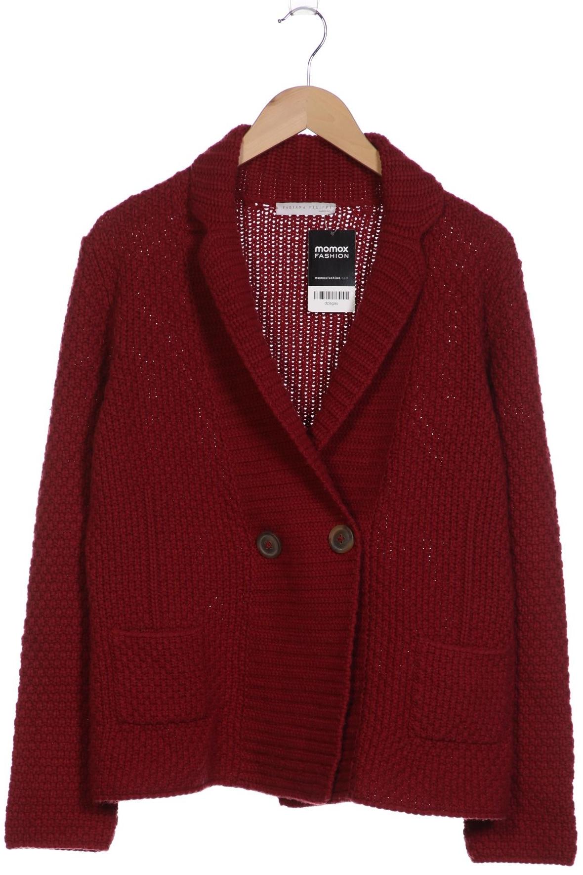 

Fabiana Filippi Damen Strickjacke, bordeaux, Gr. 42