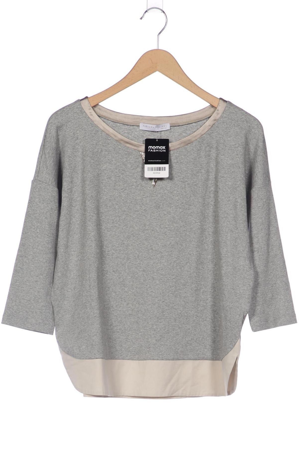 

Fabiana Filippi Damen Langarmshirt, grau, Gr. 44