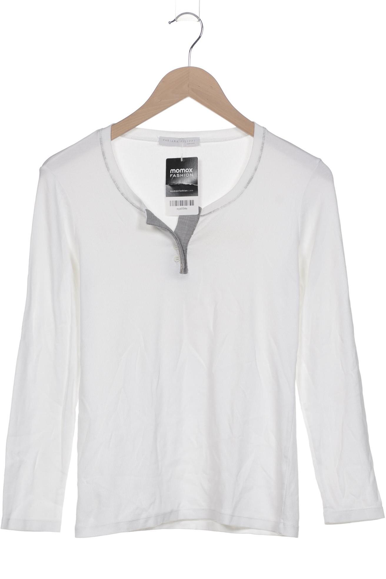 

Fabiana Filippi Damen Langarmshirt, weiß, Gr. 38