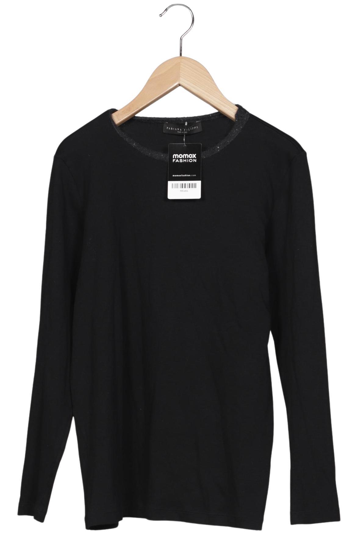 

Fabiana Filippi Damen Langarmshirt, schwarz, Gr. 38